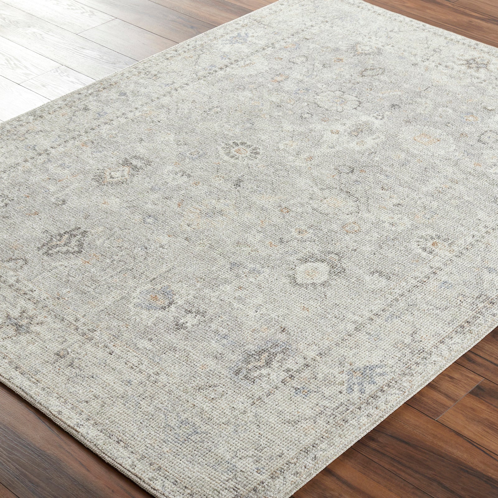 RAVEENA Becki Owens x Livabliss Vintage Traditional Oriental Boho Light Grey Area Rug