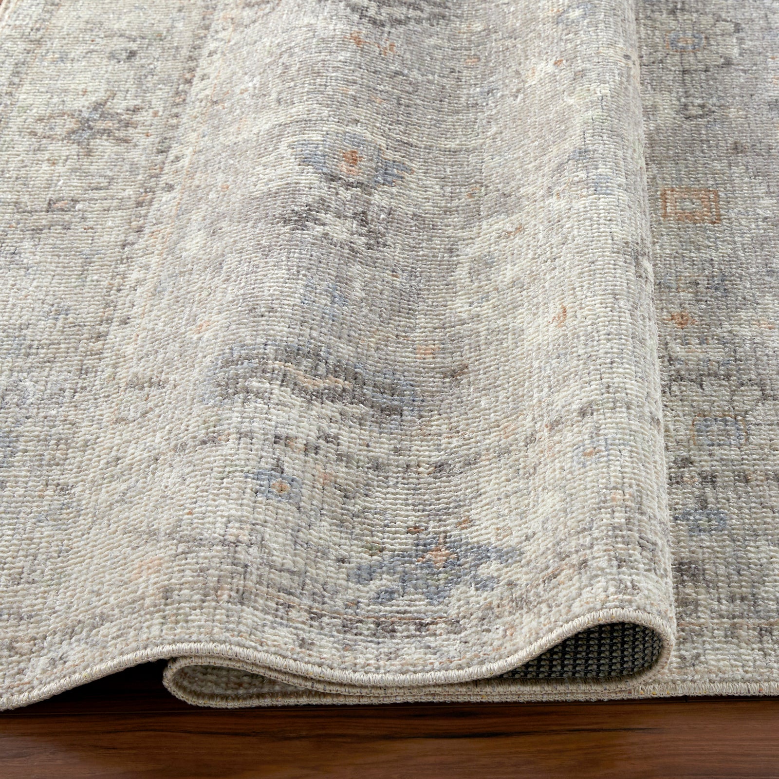 RAVEENA Becki Owens x Livabliss Vintage Traditional Oriental Boho Light Grey Area Rug