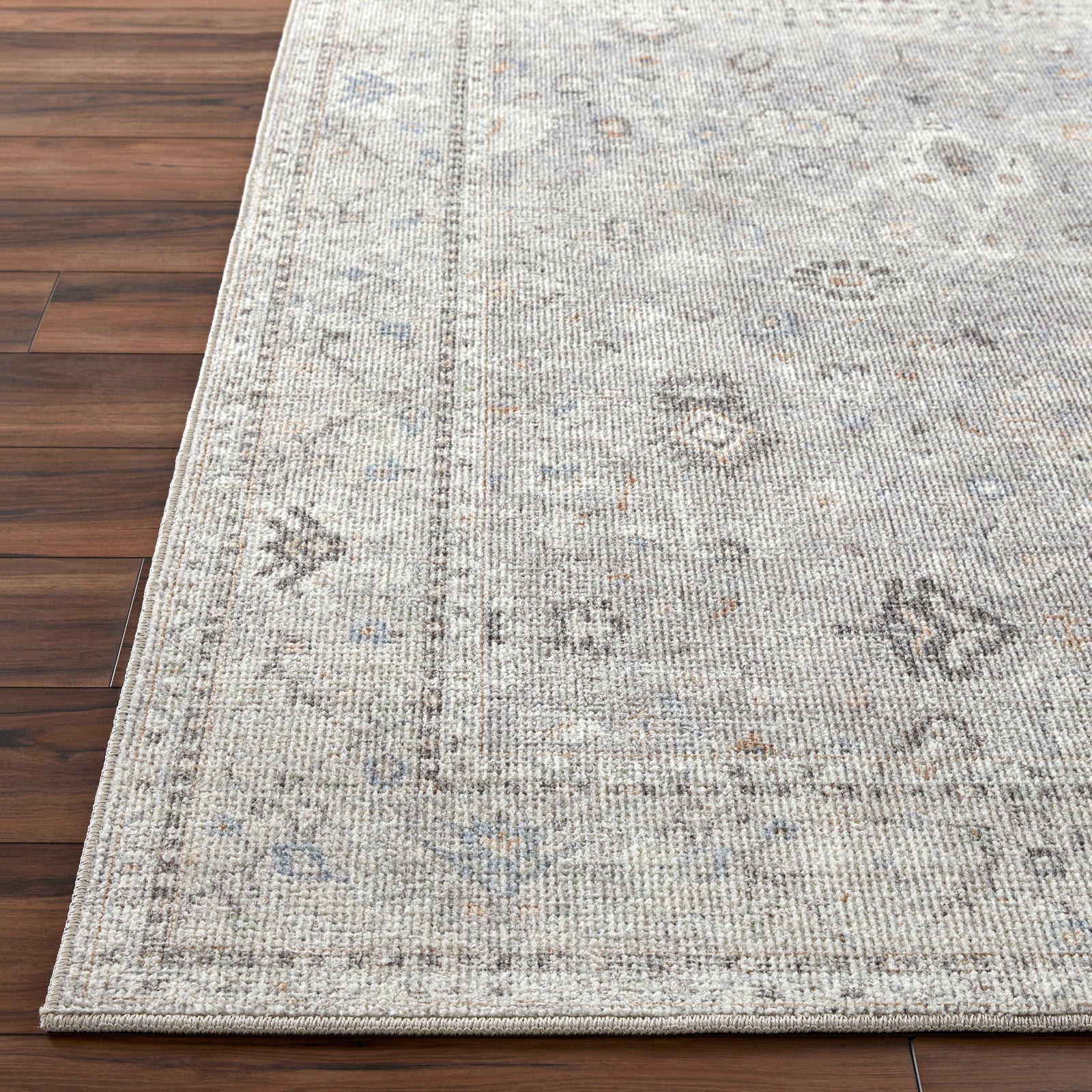 RAVEENA Becki Owens x Livabliss Vintage Traditional Oriental Boho Light Grey Area Rug