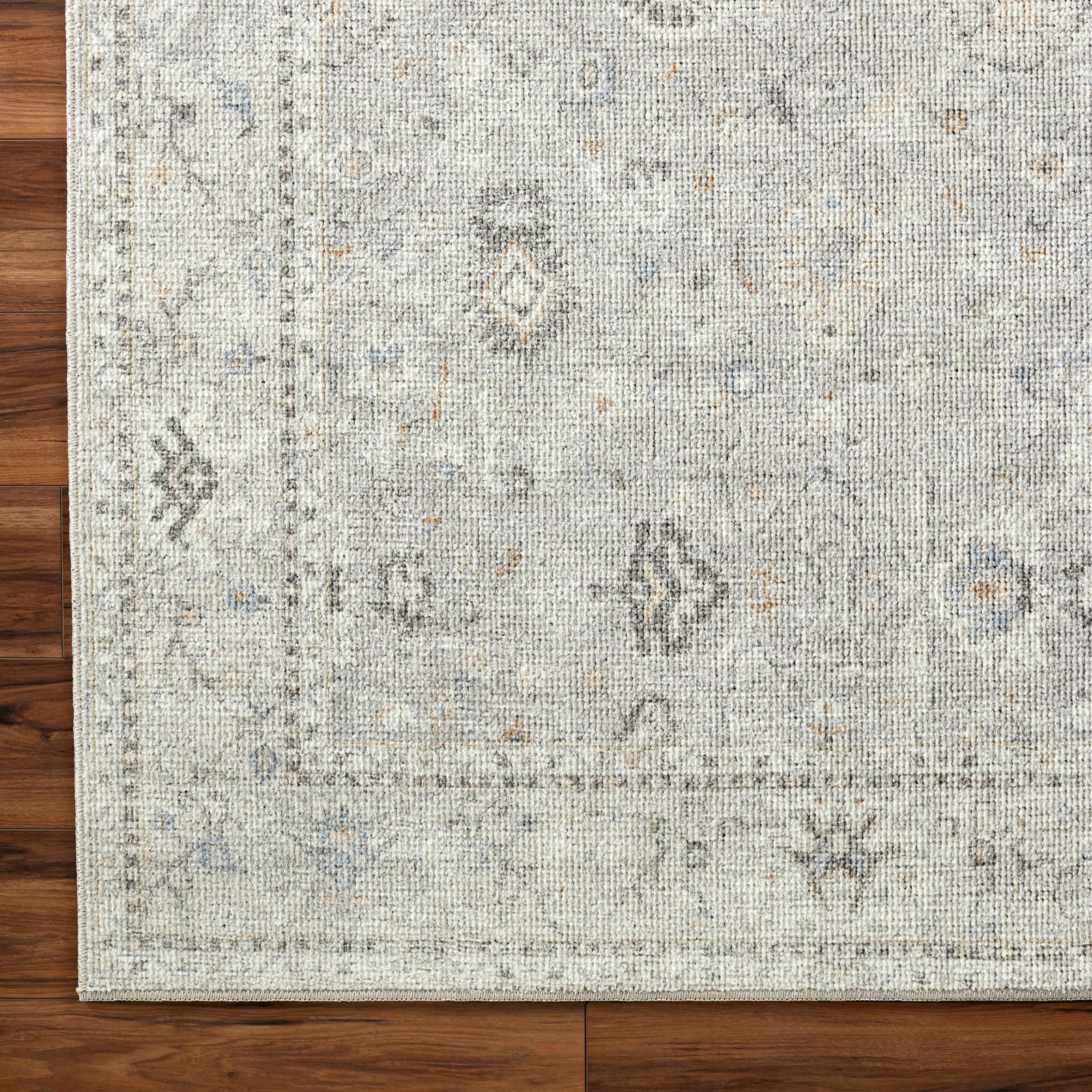 RAVEENA Becki Owens x Livabliss Vintage Traditional Oriental Boho Light Grey Area Rug