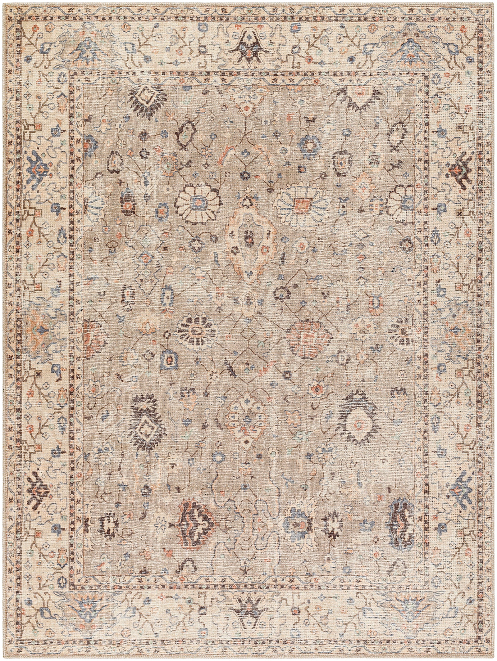 RAVEENA Becki Owens x Livabliss Vintage Traditional Oriental Boho Camel Area Rug