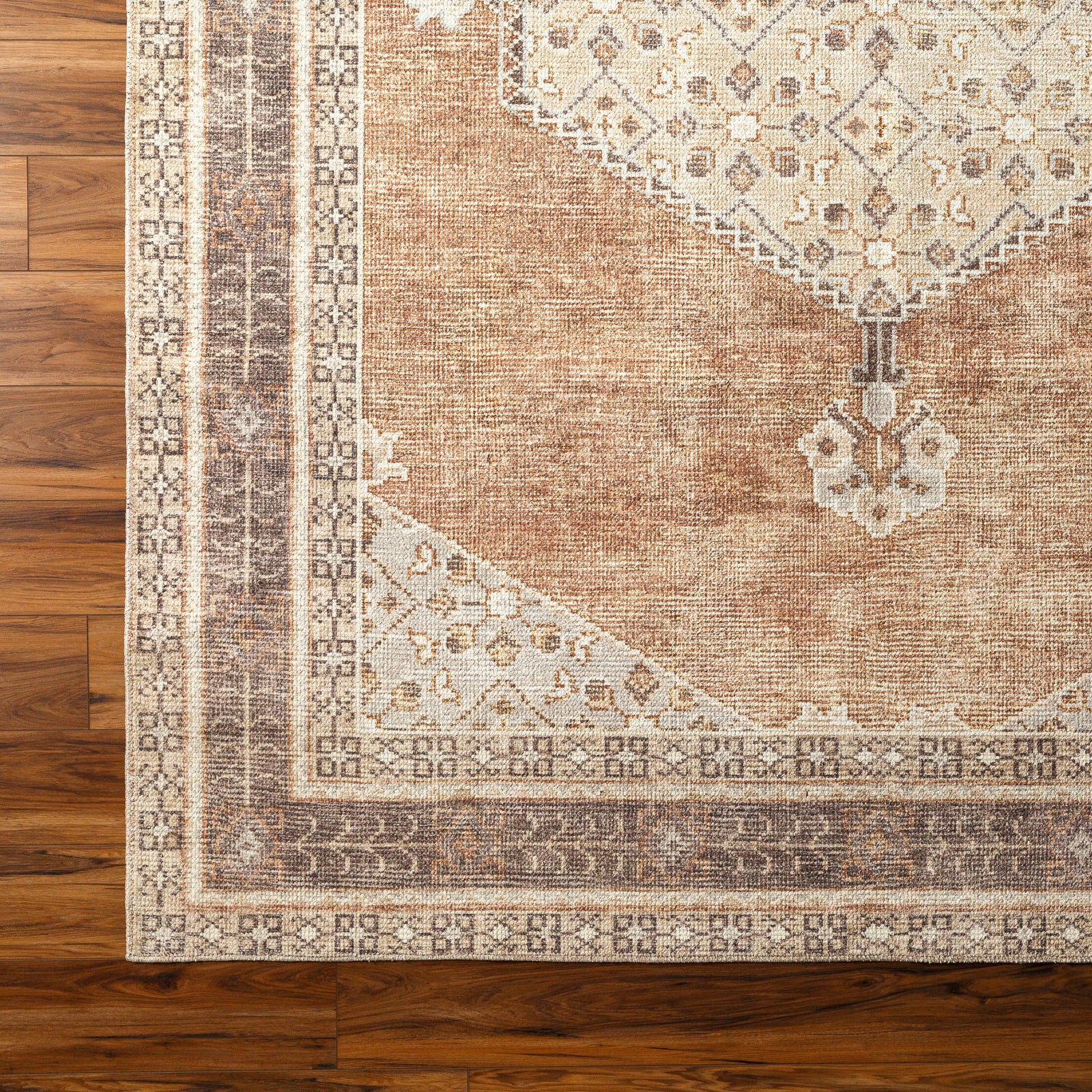 SIMRAN Becki Owens x Livabliss Vintage Traditional Oriental Boho Cinnamon Area Rug