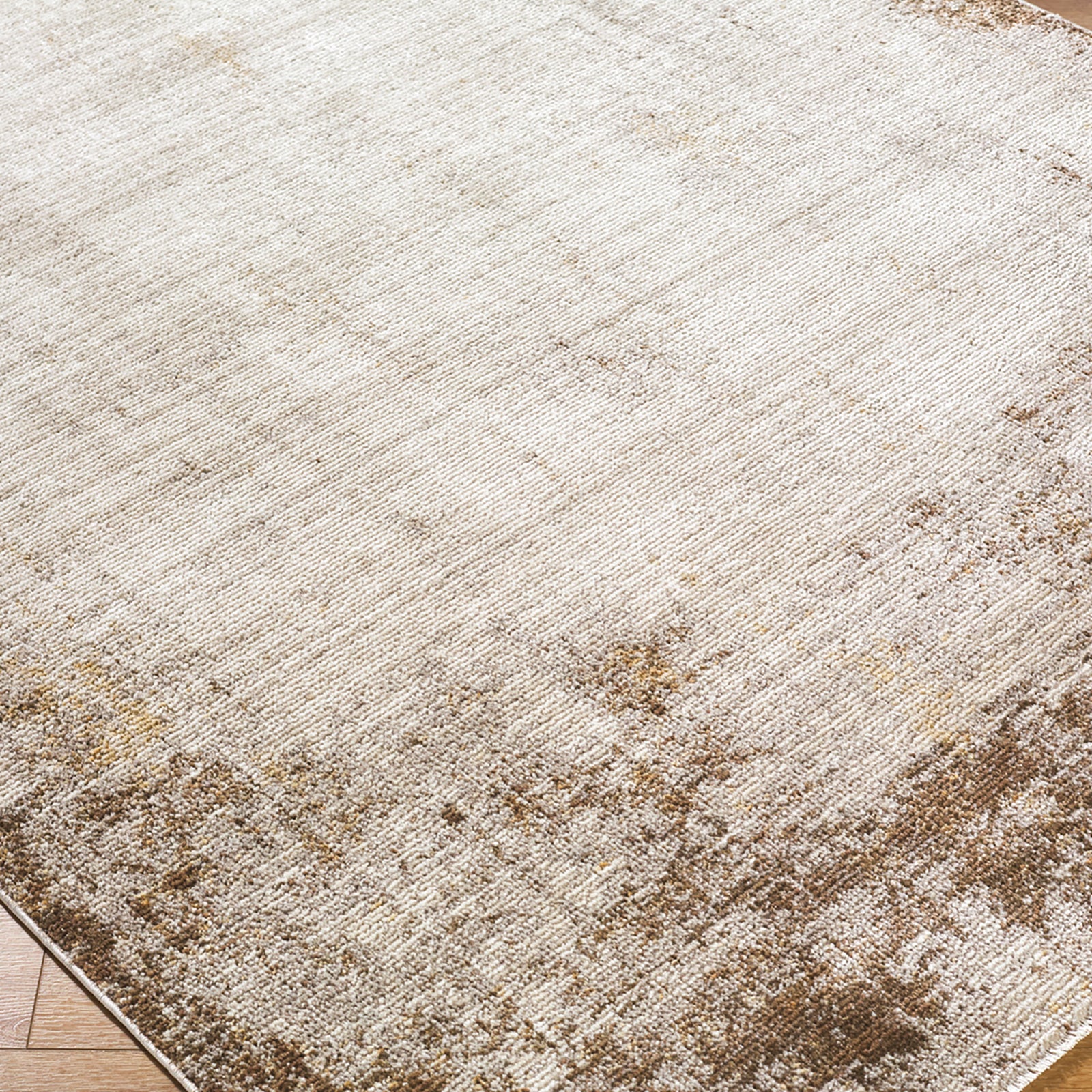 SARI Galey Alix x Livabliss Abstract Modern Marble Brown/Cream Area Rug
