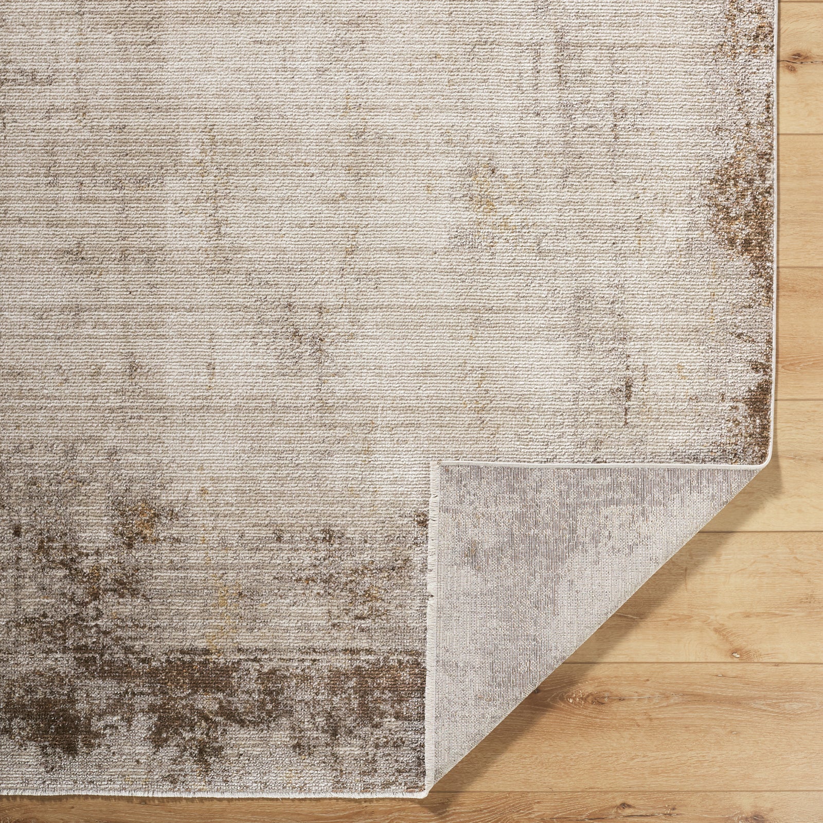 SARI Galey Alix x Livabliss Abstract Modern Marble Brown/Cream Area Rug