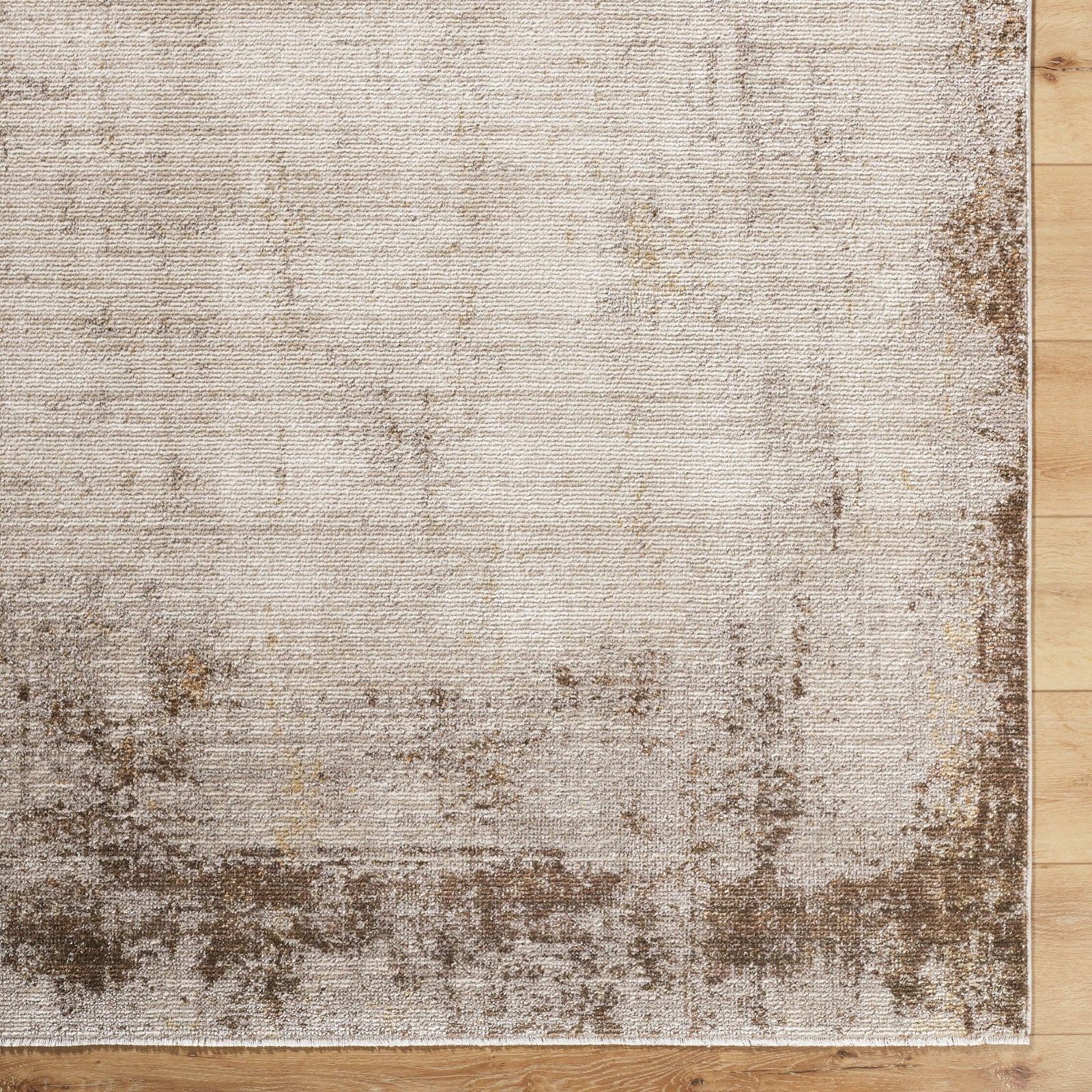 SARI Galey Alix x Livabliss Abstract Modern Marble Brown/Cream Area Rug
