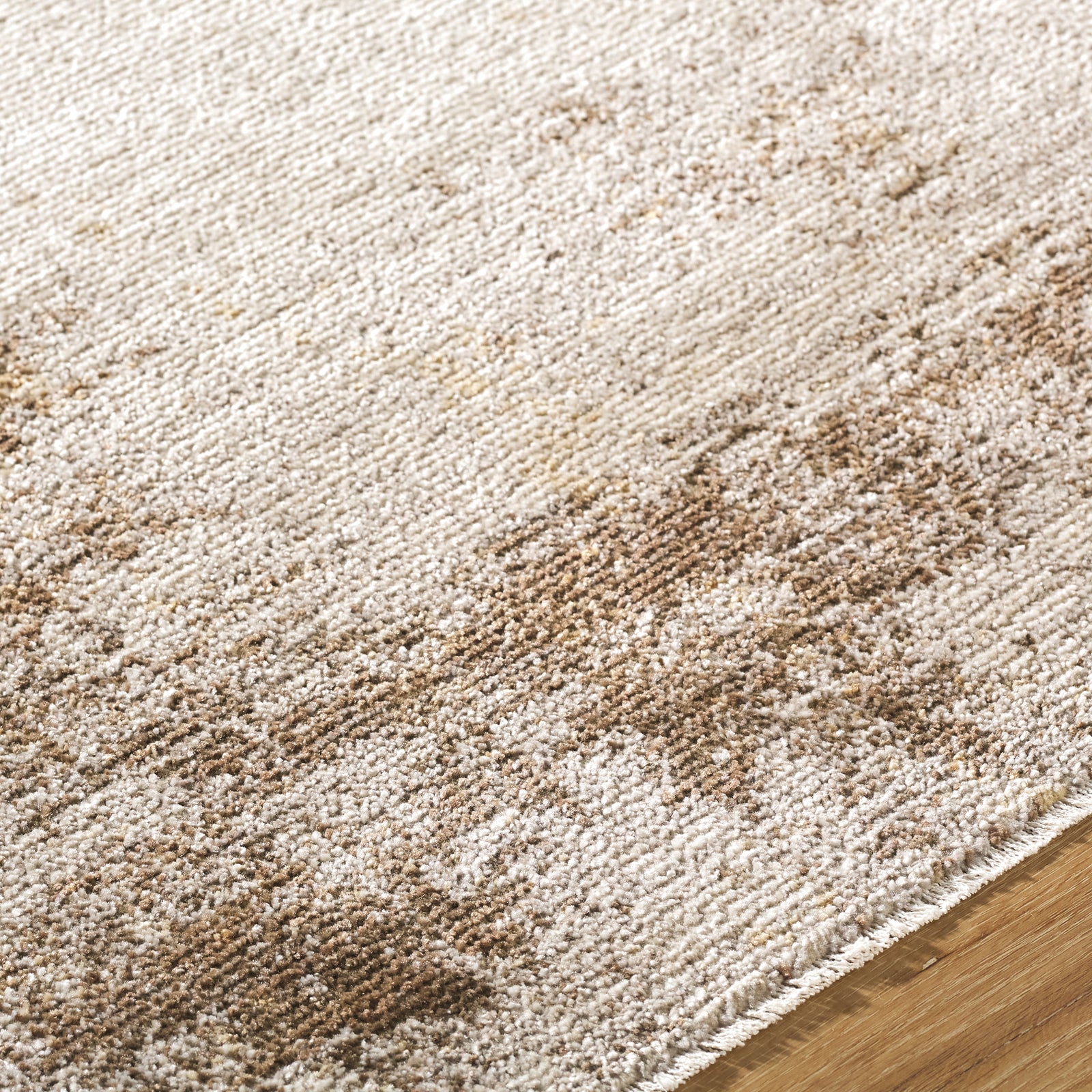 SARI Galey Alix x Livabliss Abstract Modern Marble Brown/Cream Area Rug