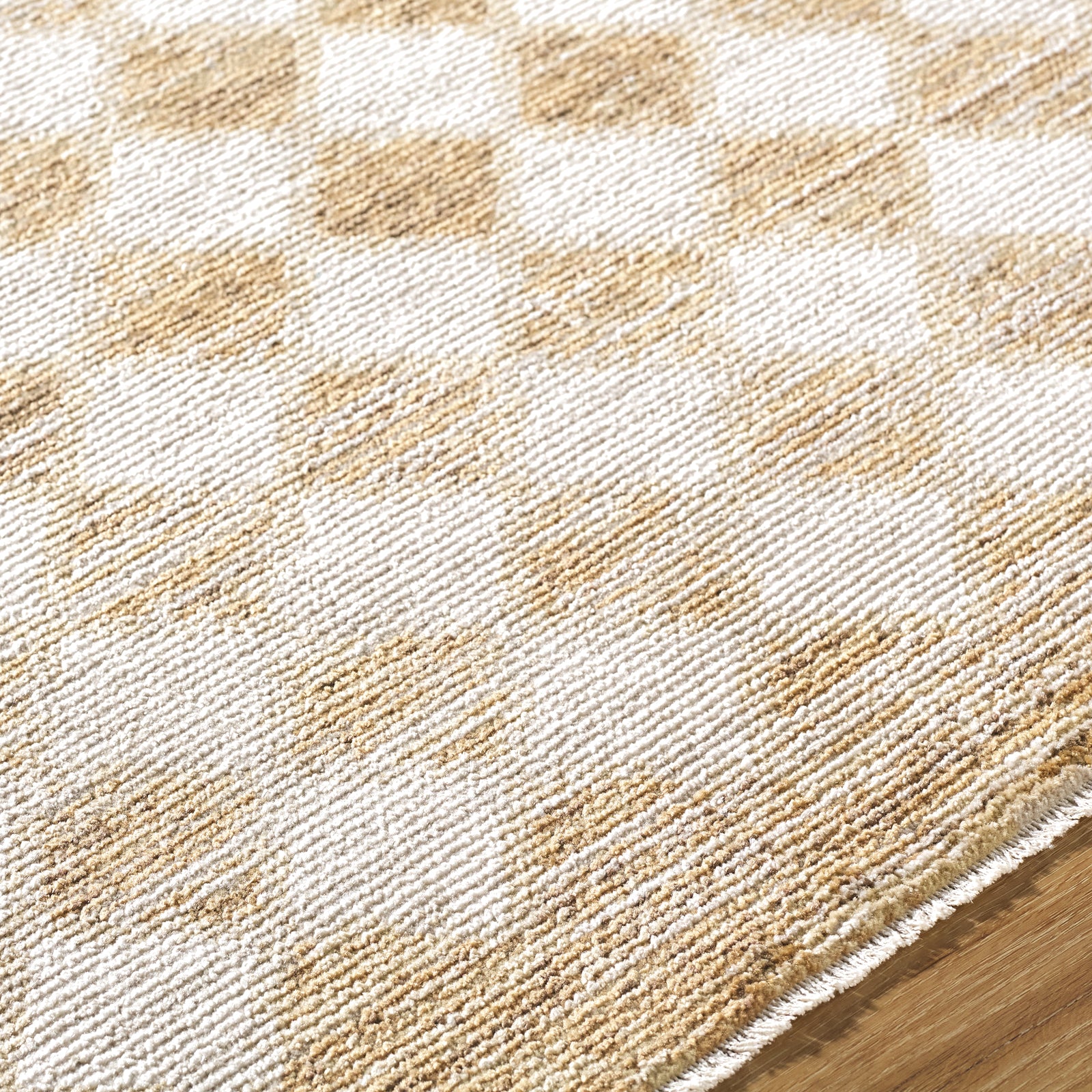NATI Galey Alix x Livabliss Scandi Geometric Mustard/Cream Area Rug