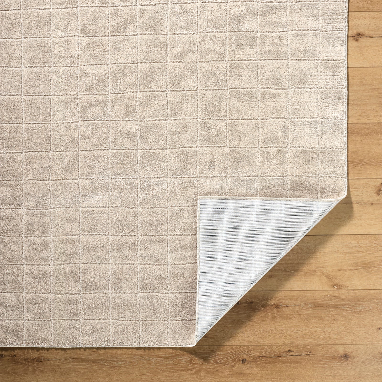 AMINA Our PNW Home x Livabliss Scandi High Pile Light Beige/Light Brown Runner Rug
