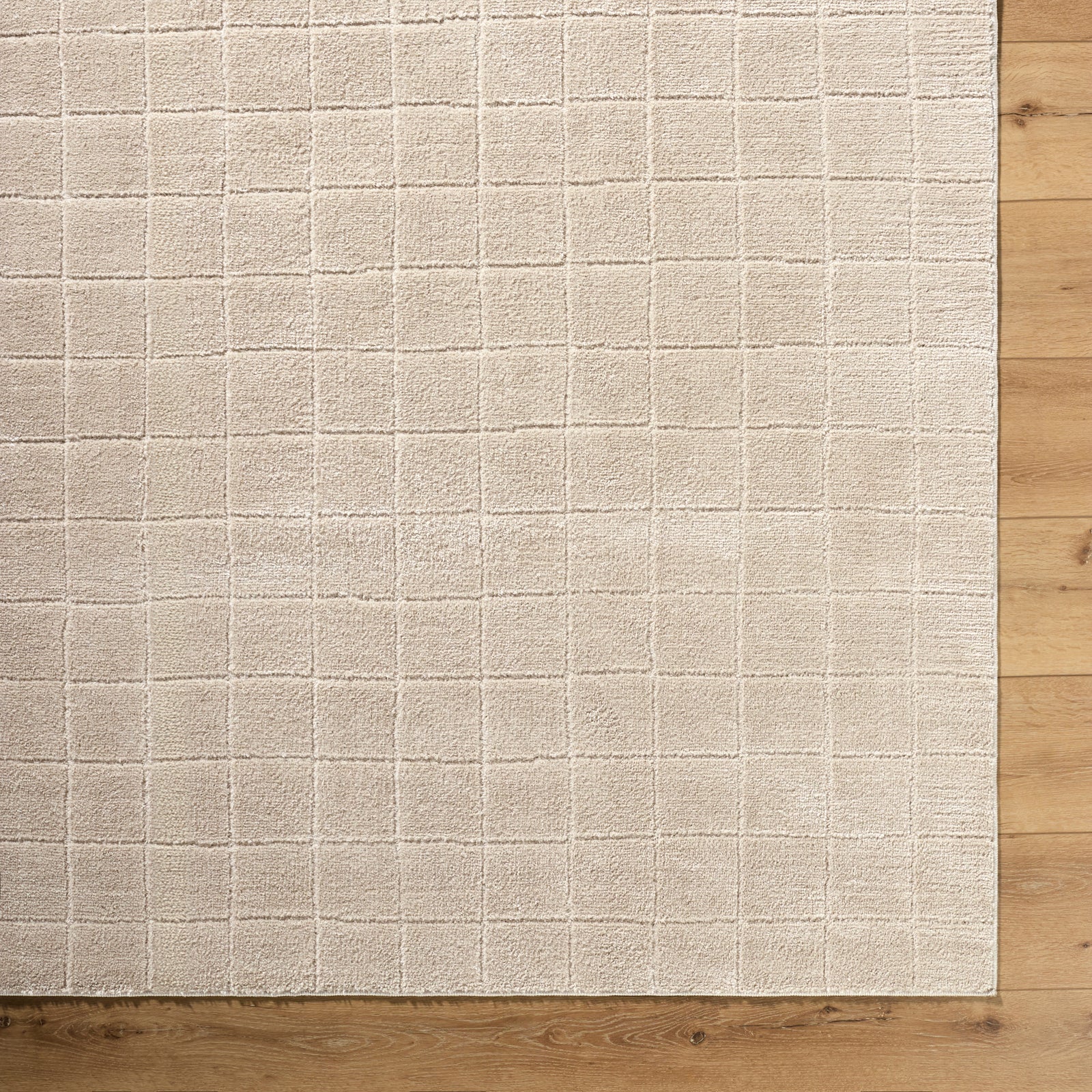 AMINA Our PNW Home x Livabliss Scandi High Pile Light Beige/Light Brown Runner Rug