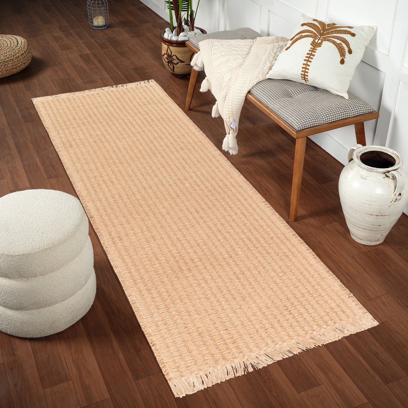 TOMI Jute Boho Runner Rug