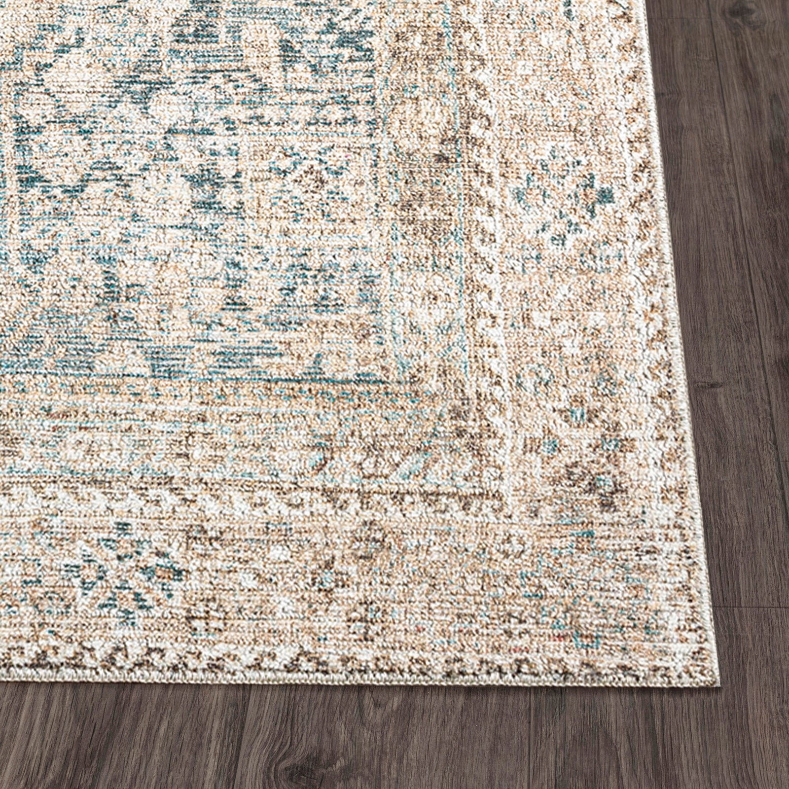 Becki Owens Marlene Vintage Green Beige Traditional Boho Living Rug