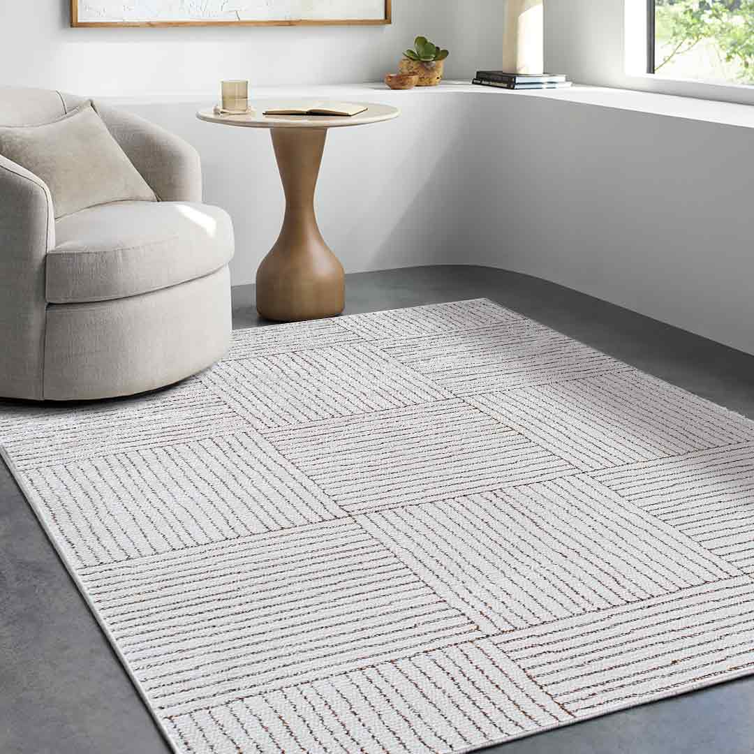Galey Alix Architect II Modern Graphic High Pile Rug