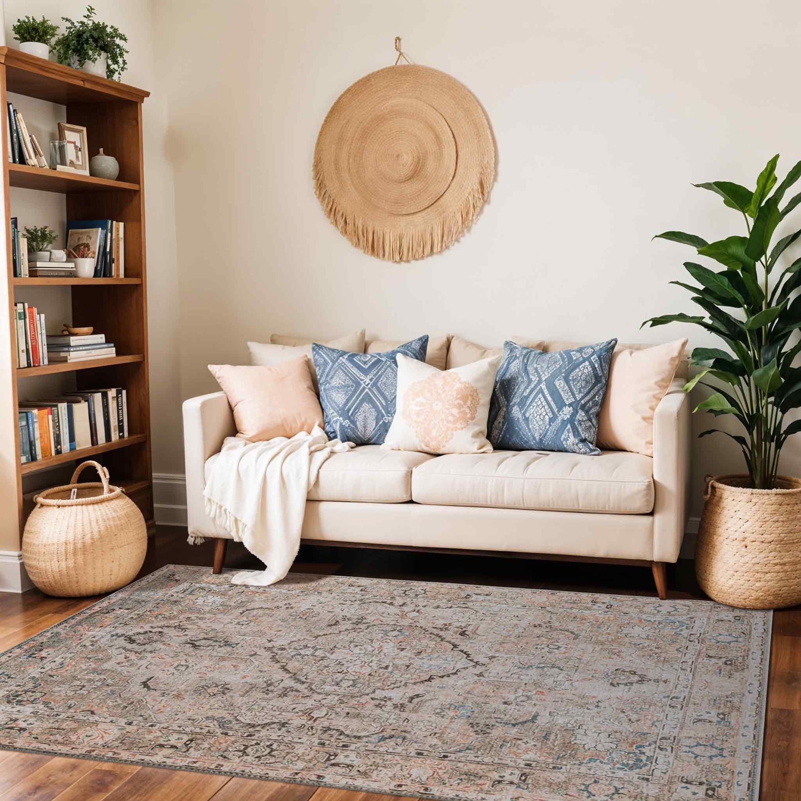 CLARA Machine Washable Vintage Area Rug