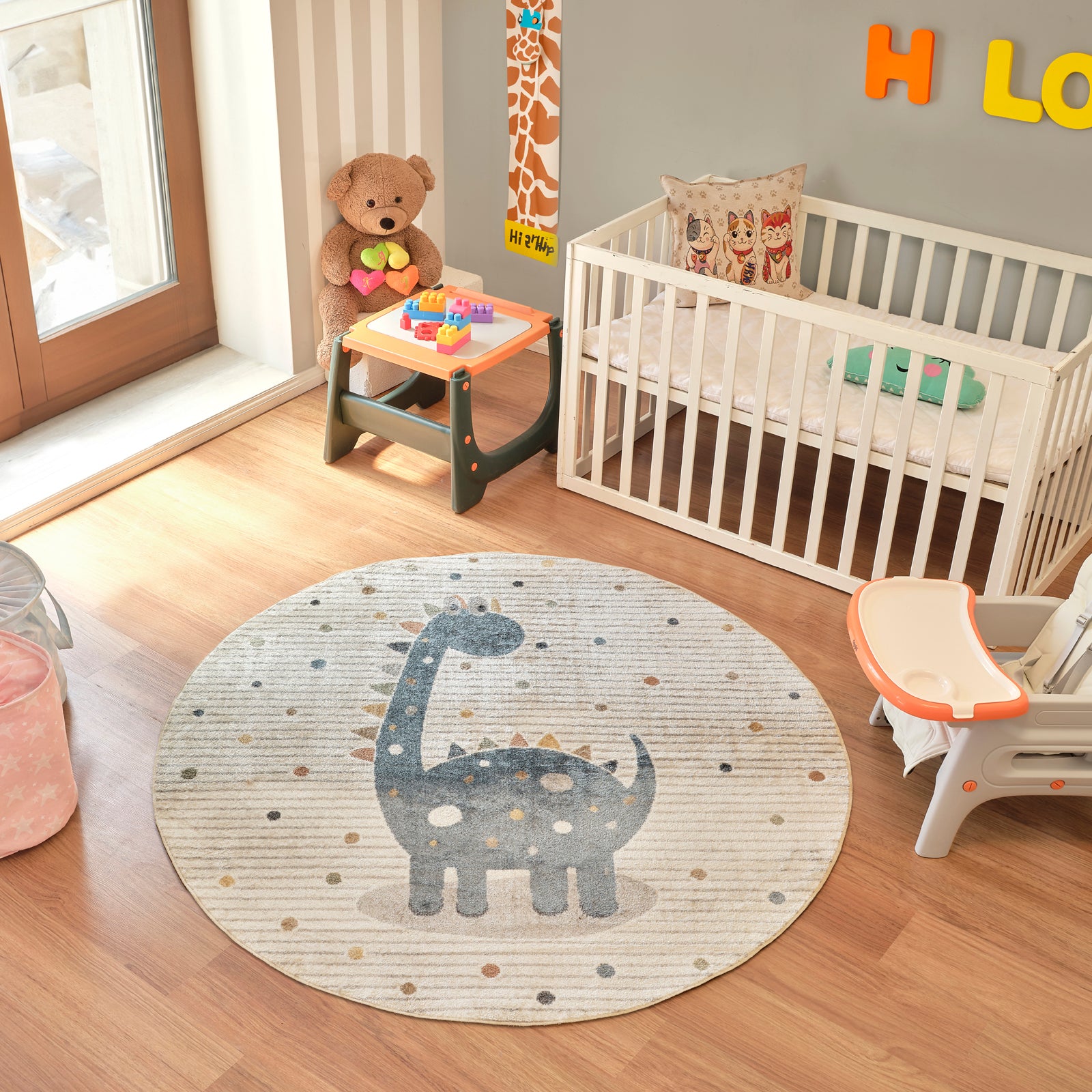 DINO Machine Washable Kids' Rug