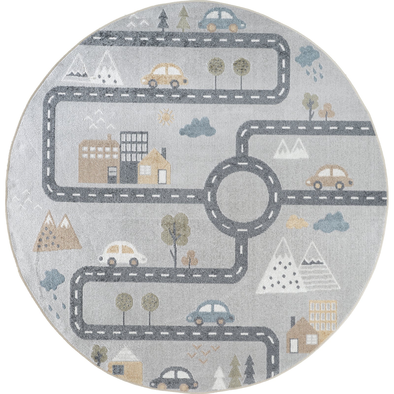 VROOMVILLE Machine Washable Kids' Rug