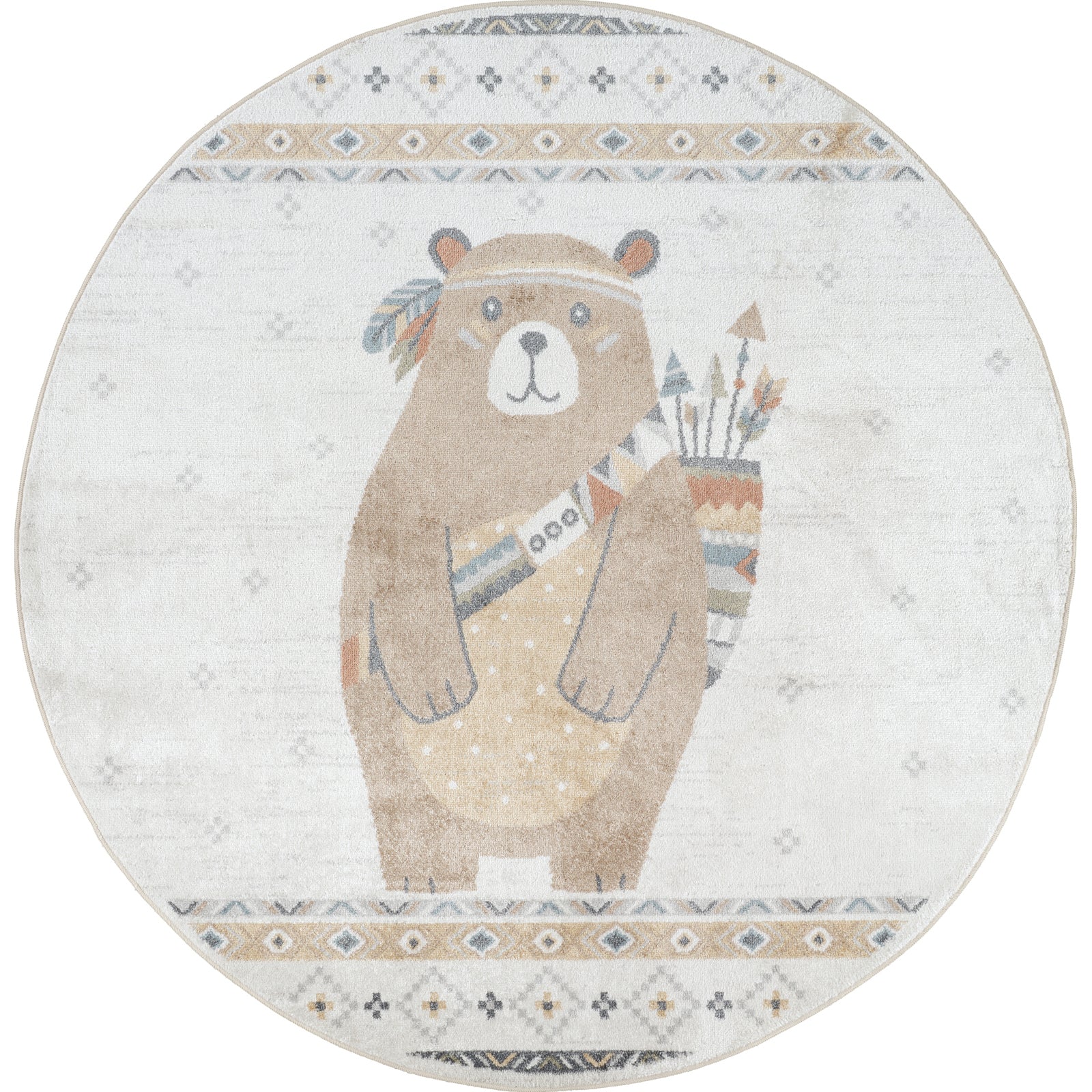 OURSIGENE Machine Washable Kids' Rug