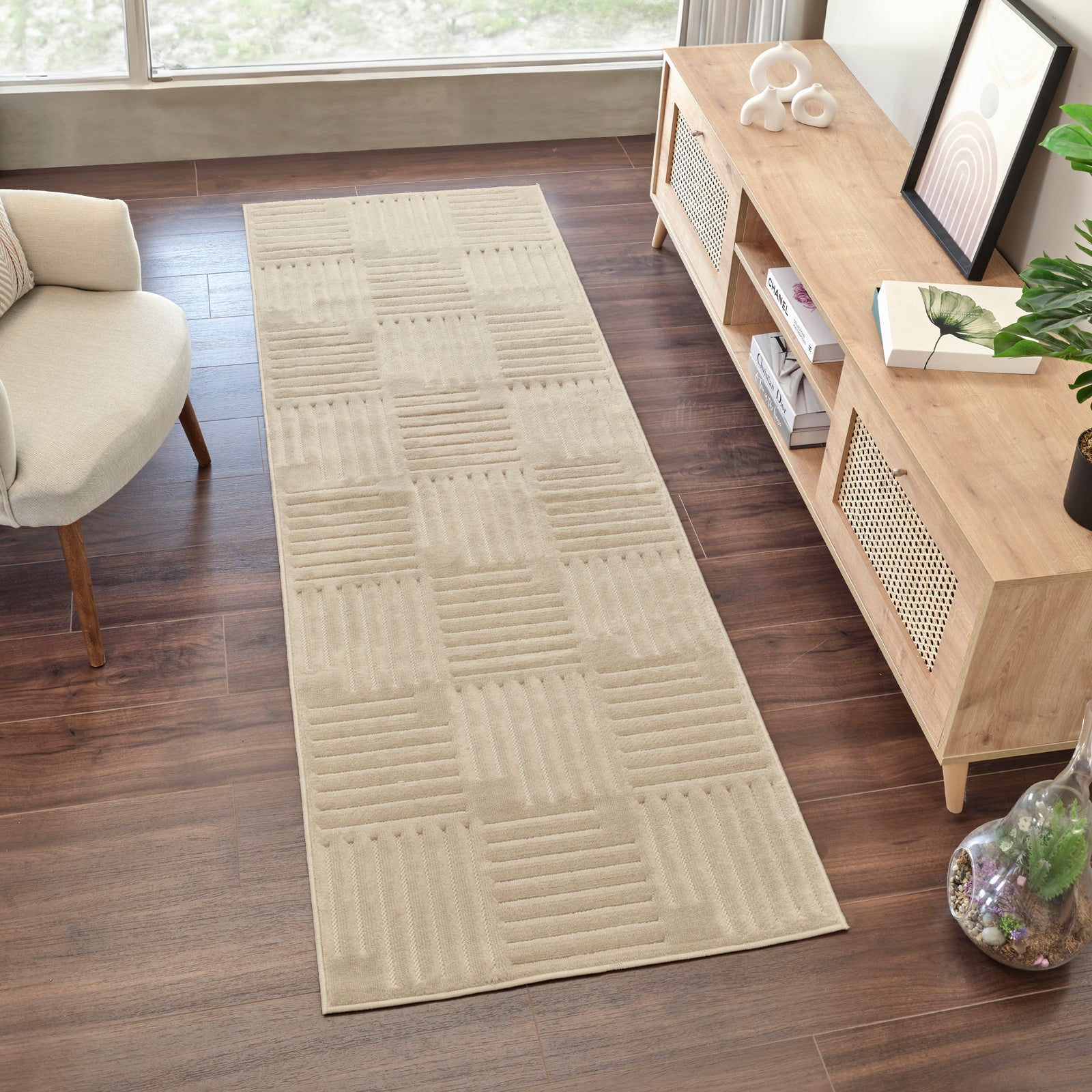 MIDORI In- /Outdoor Boho Skandi Area Rug