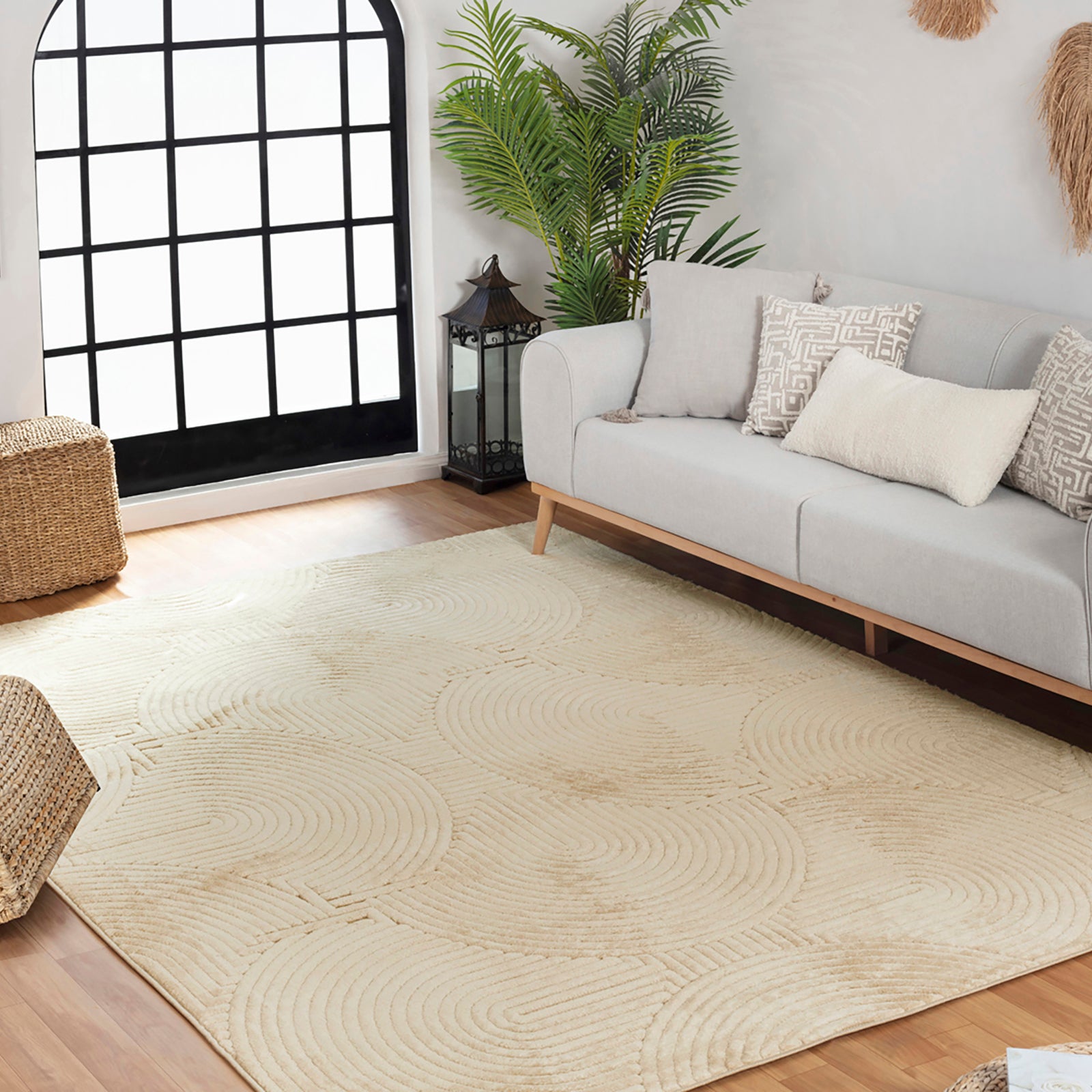 REYKO In- /Outdoor Boho Skandi Area Rug
