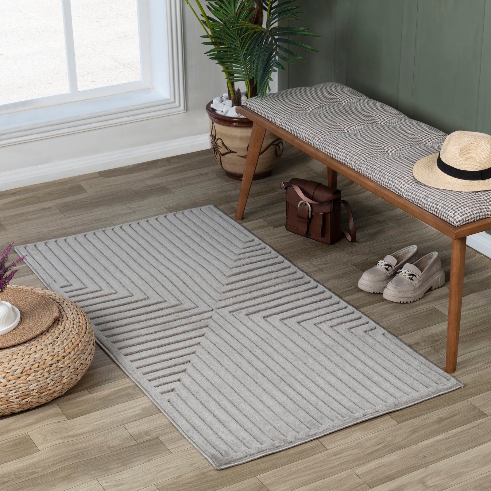 KIYOSHI In- /Outdoor Boho Skandi Area Rug
