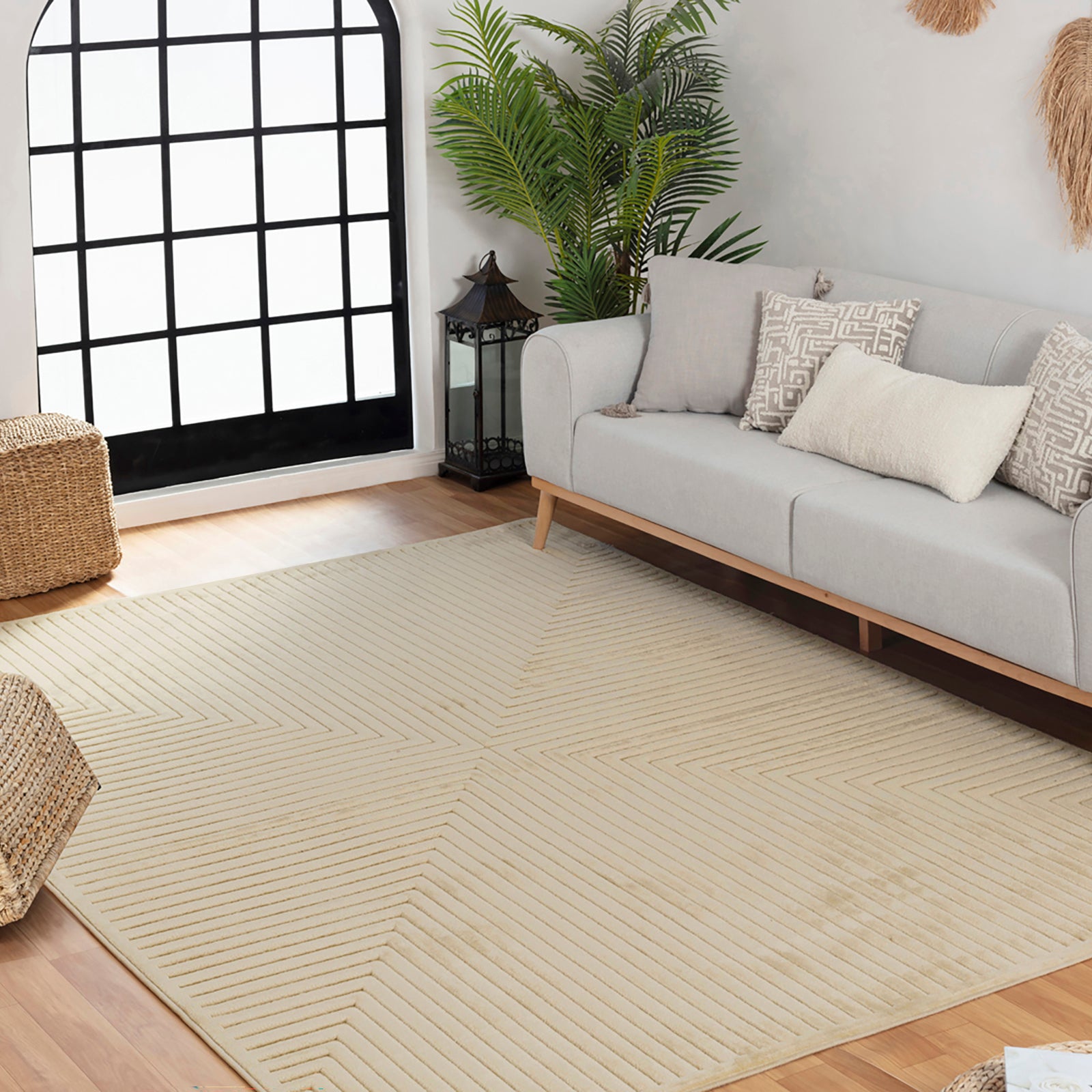 KIYOSHI In- /Outdoor Boho Skandi Area Rug