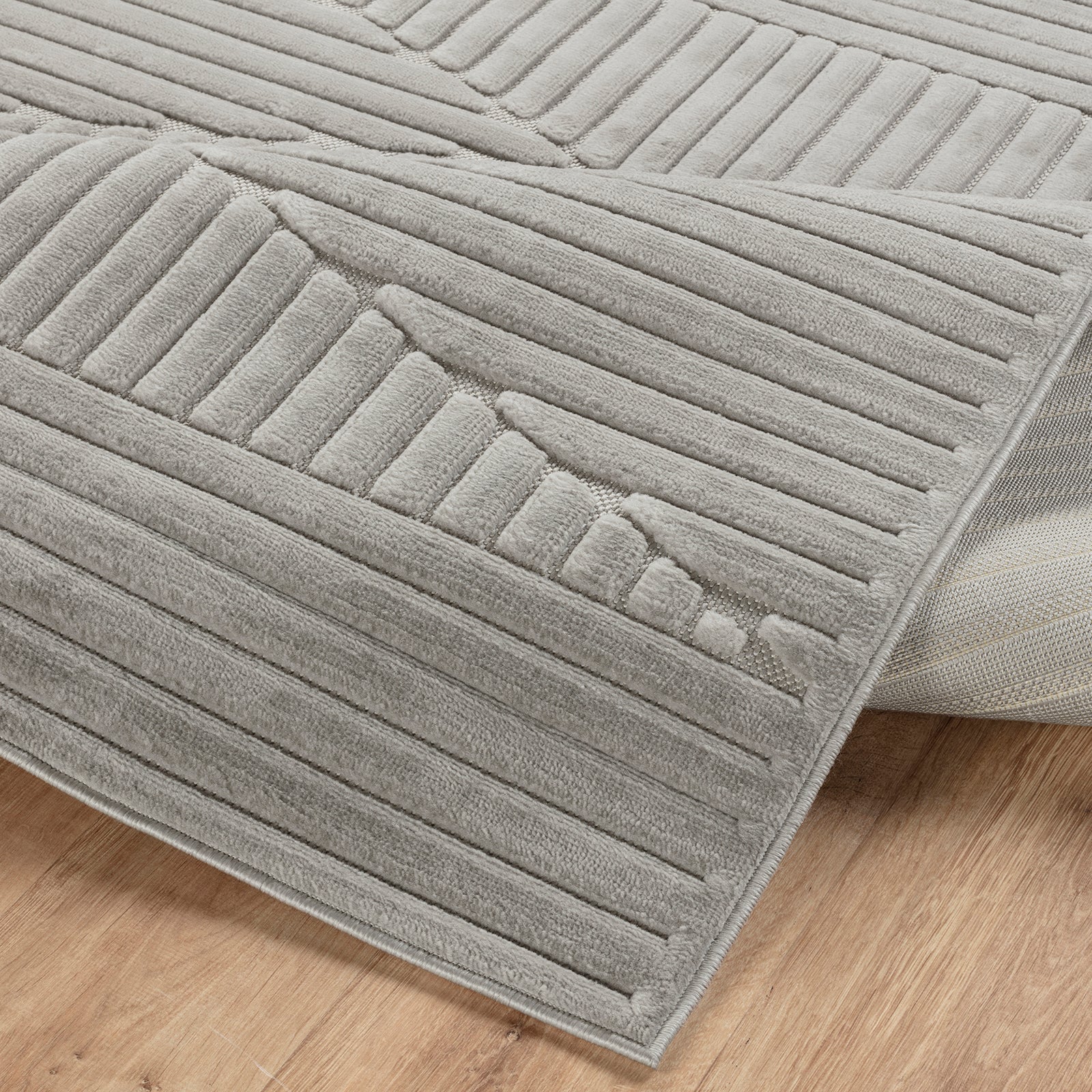 MITSUKO In- & Outdoor Scandi Modern Grey Area Rug