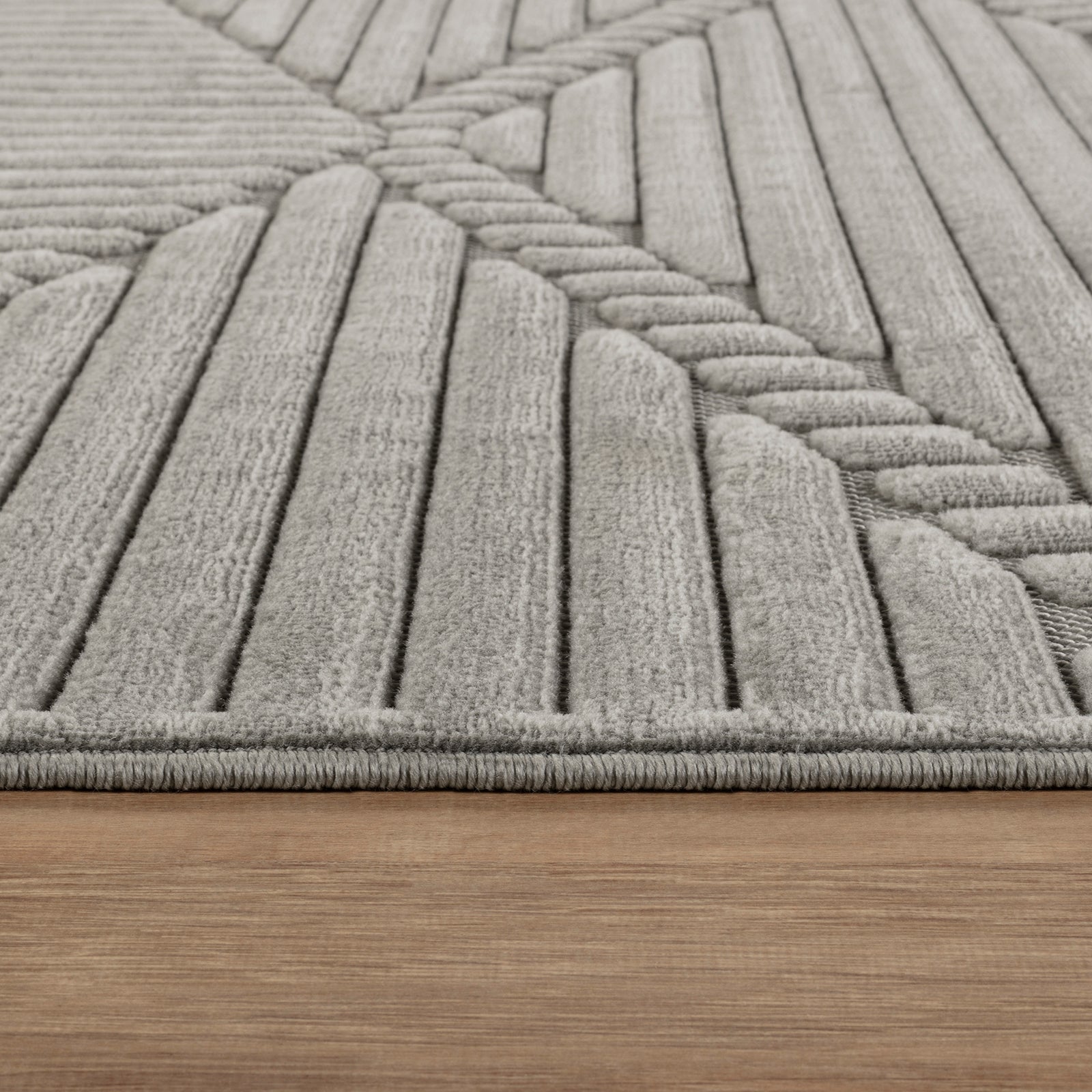 MITSUKO In- & Outdoor Scandi Modern Grey Area Rug