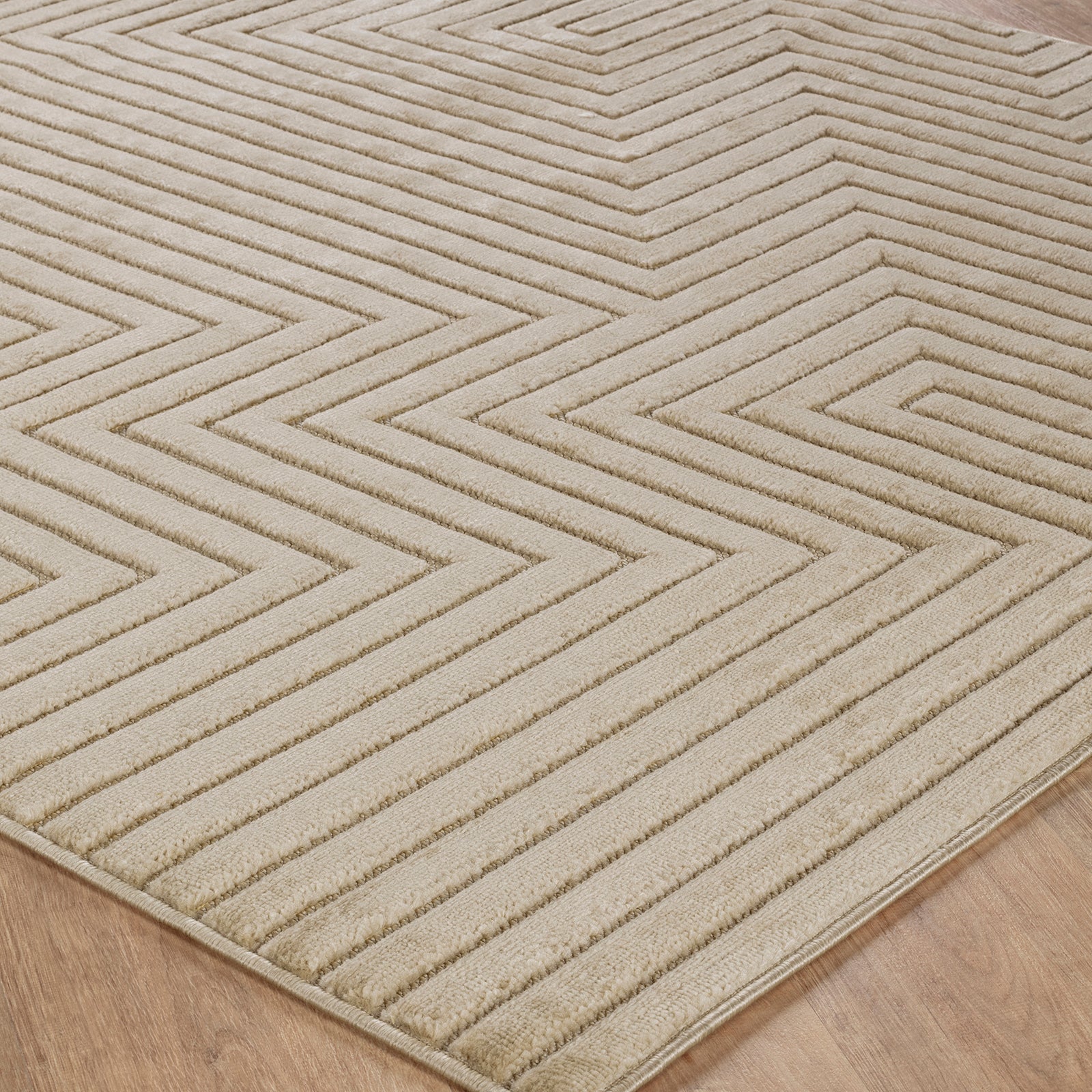 NAOKO In- & Outdoor Scandi Modern Beige Area Rug
