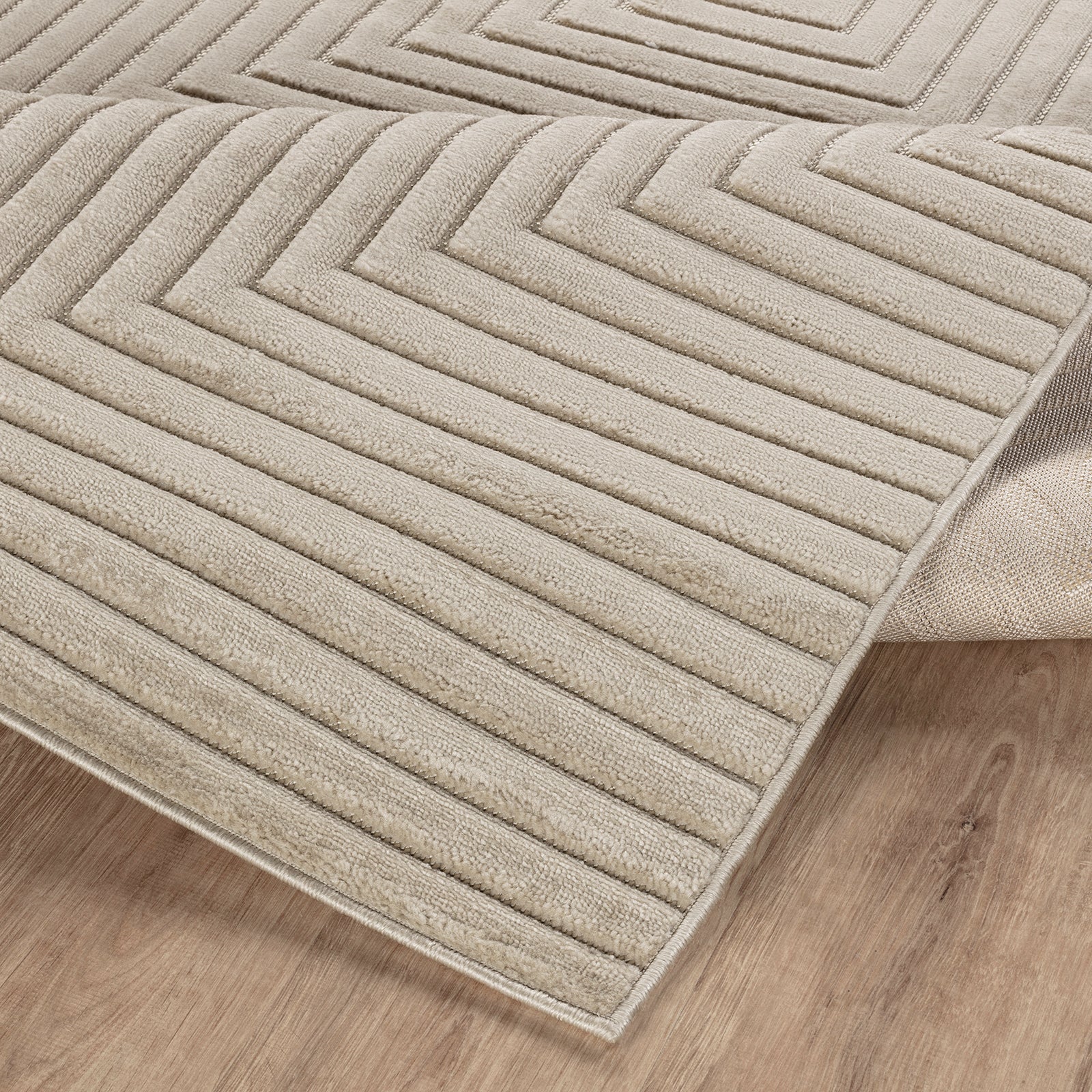 NAOKO In- & Outdoor Scandi Modern Beige Area Rug
