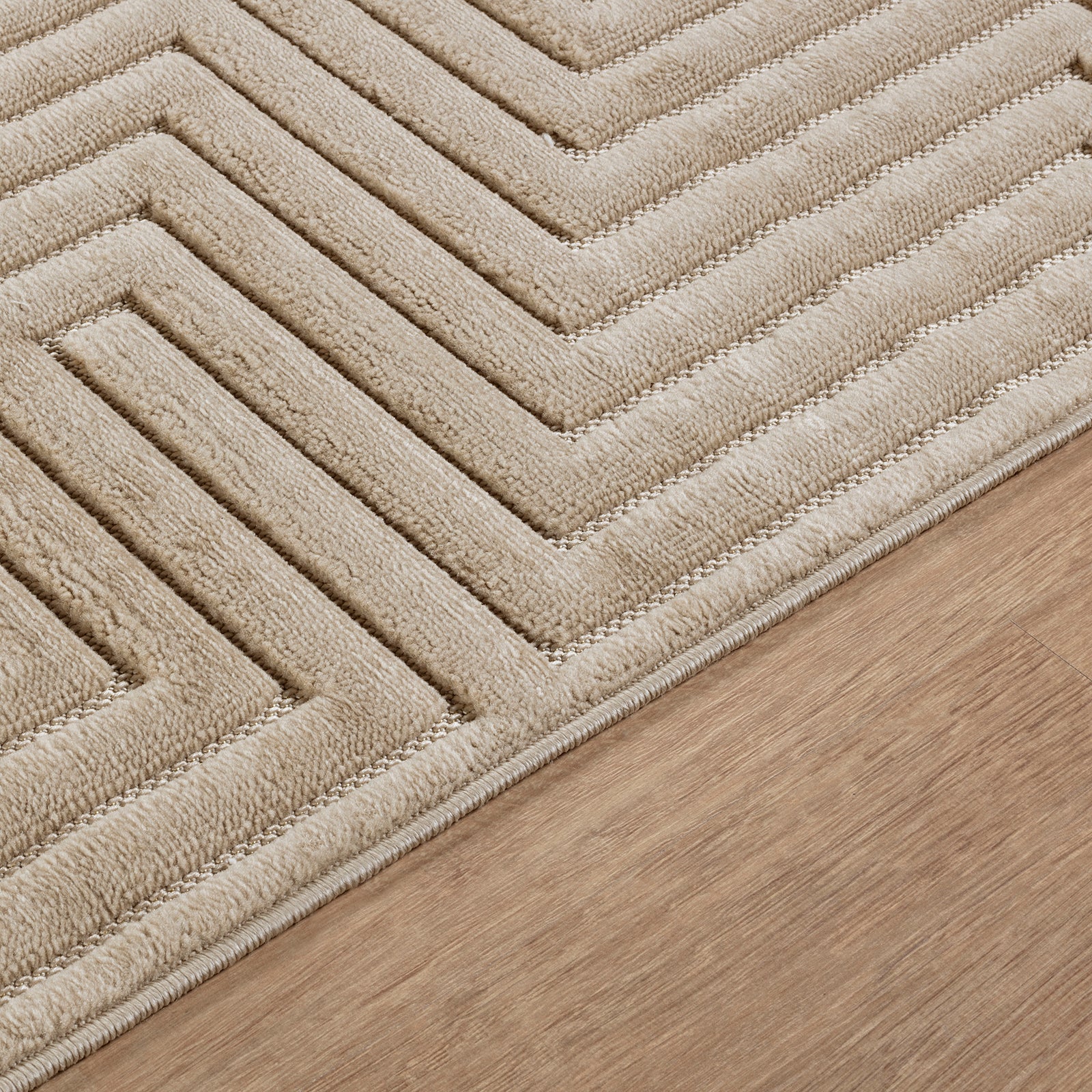 NAOKO In- & Outdoor Scandi Modern Beige Area Rug
