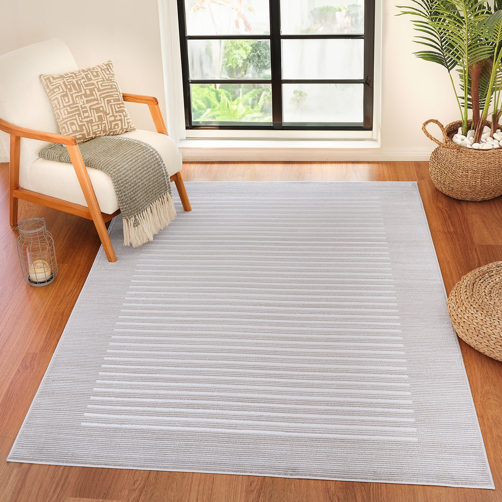 KAYSA Skandi Striped Area Rug