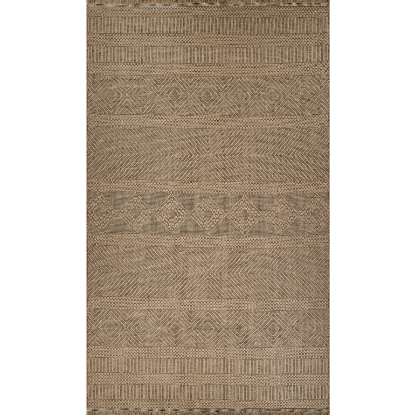MYTHRI Machine Washable Jute Boho Area Rug