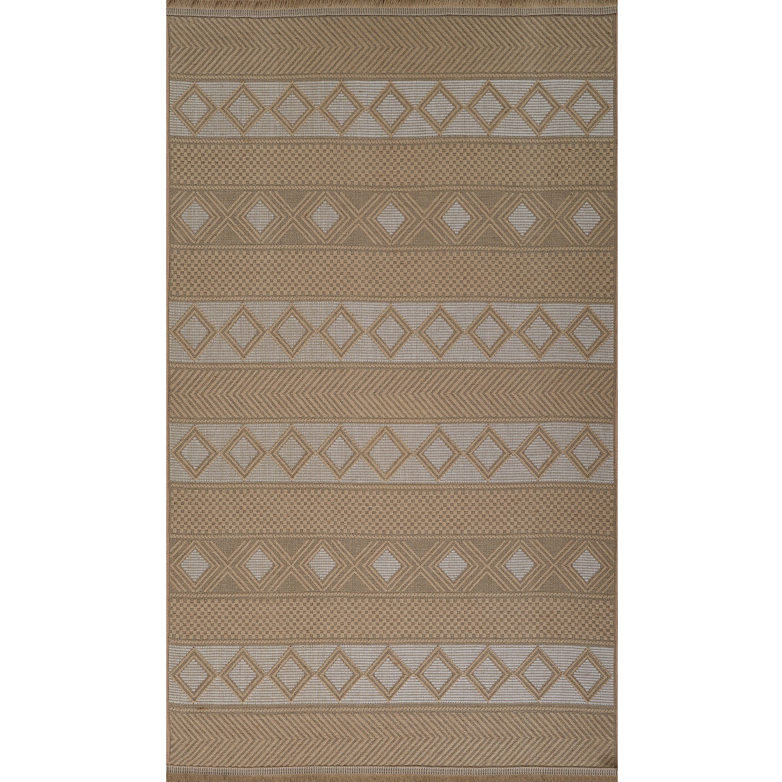 PARITA Machine Washable Jute Boho Area Rug