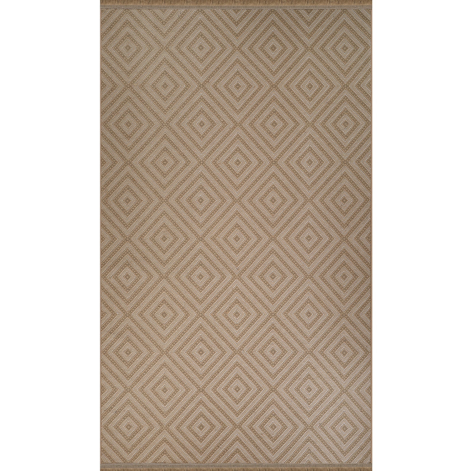 CHARDY Machine Washable Jute Boho Area Rug