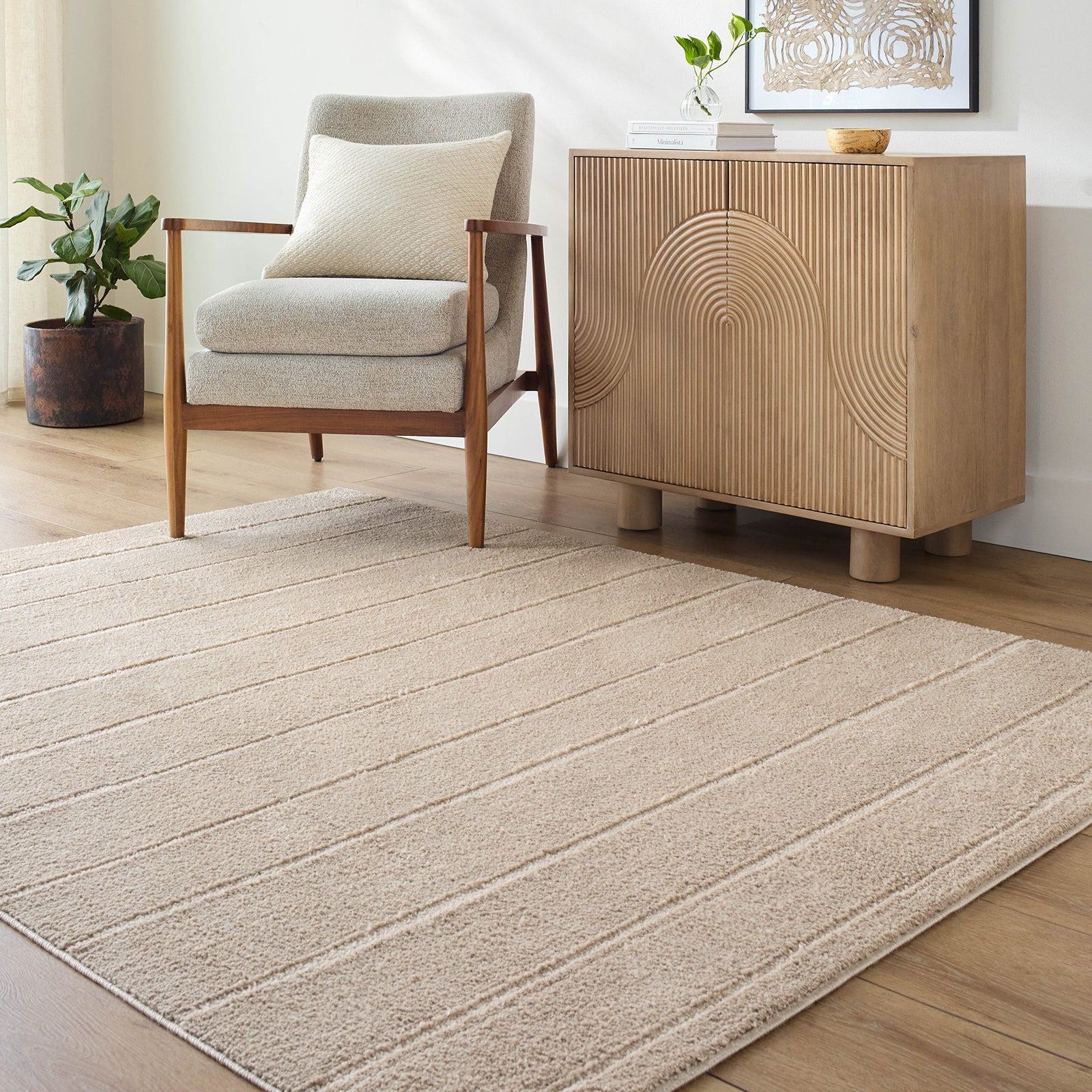 LUCIA Our PNW Home x Livabliss Scandi High Pile Ivory Runner Rug