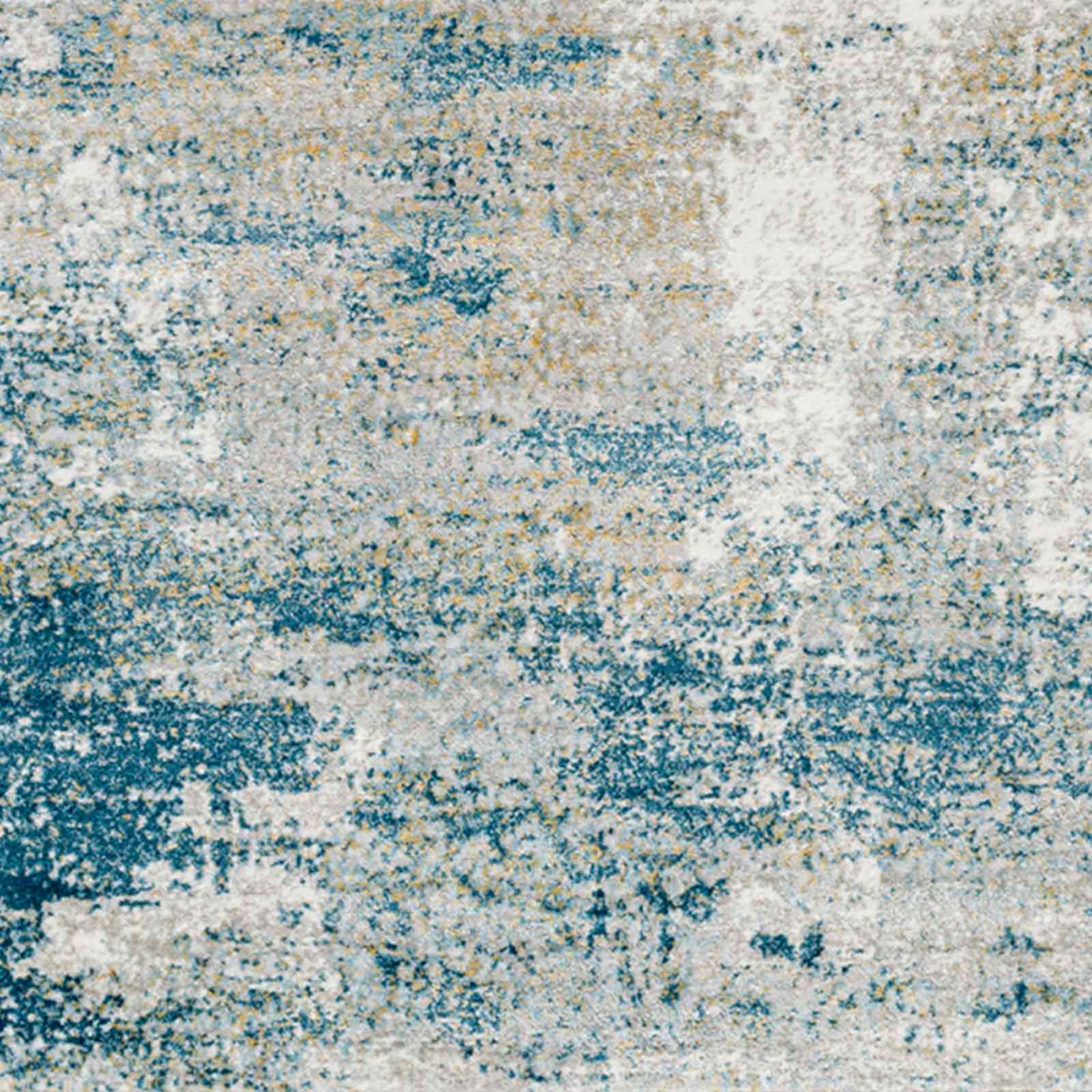 MAYLENE Abstract Modern Marble Dark Teal Area Rug