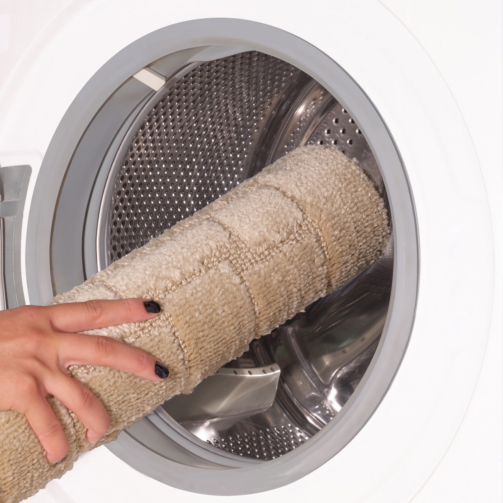 NILAH 2 Machine Washable Anti-Slip Bathroom Area Rugs