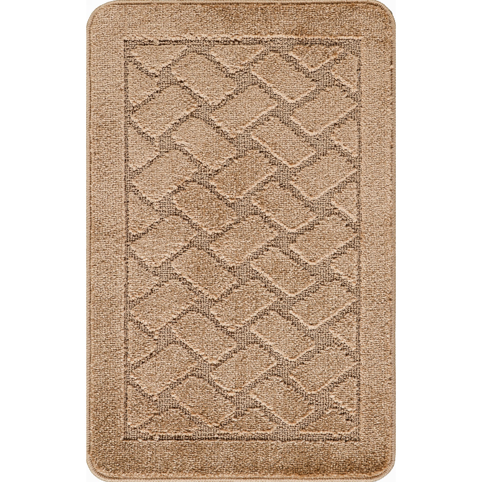 NILAH 2 Machine Washable Anti-Slip Bathroom Area Rugs
