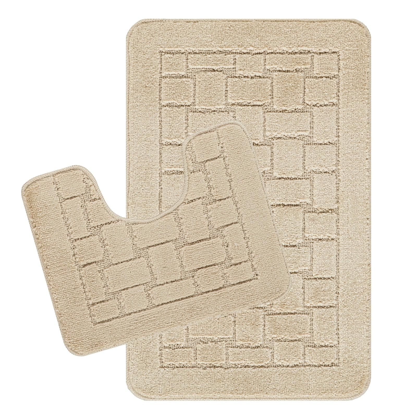 TEGAN 2 Machine Washable Anti-Slip Bathroom Area Rugs