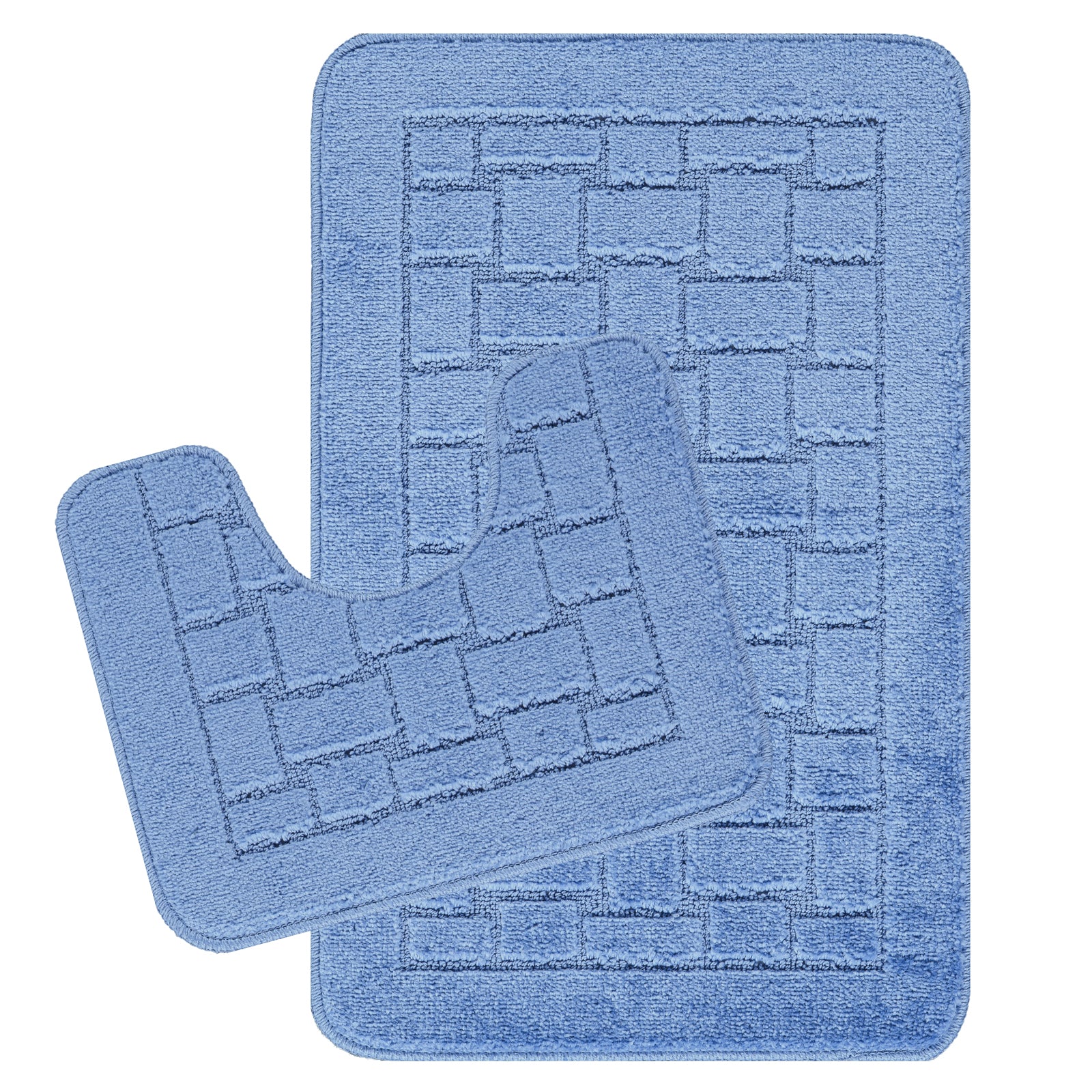 TEGAN 2 Machine Washable Anti-Slip Bathroom Area Rugs