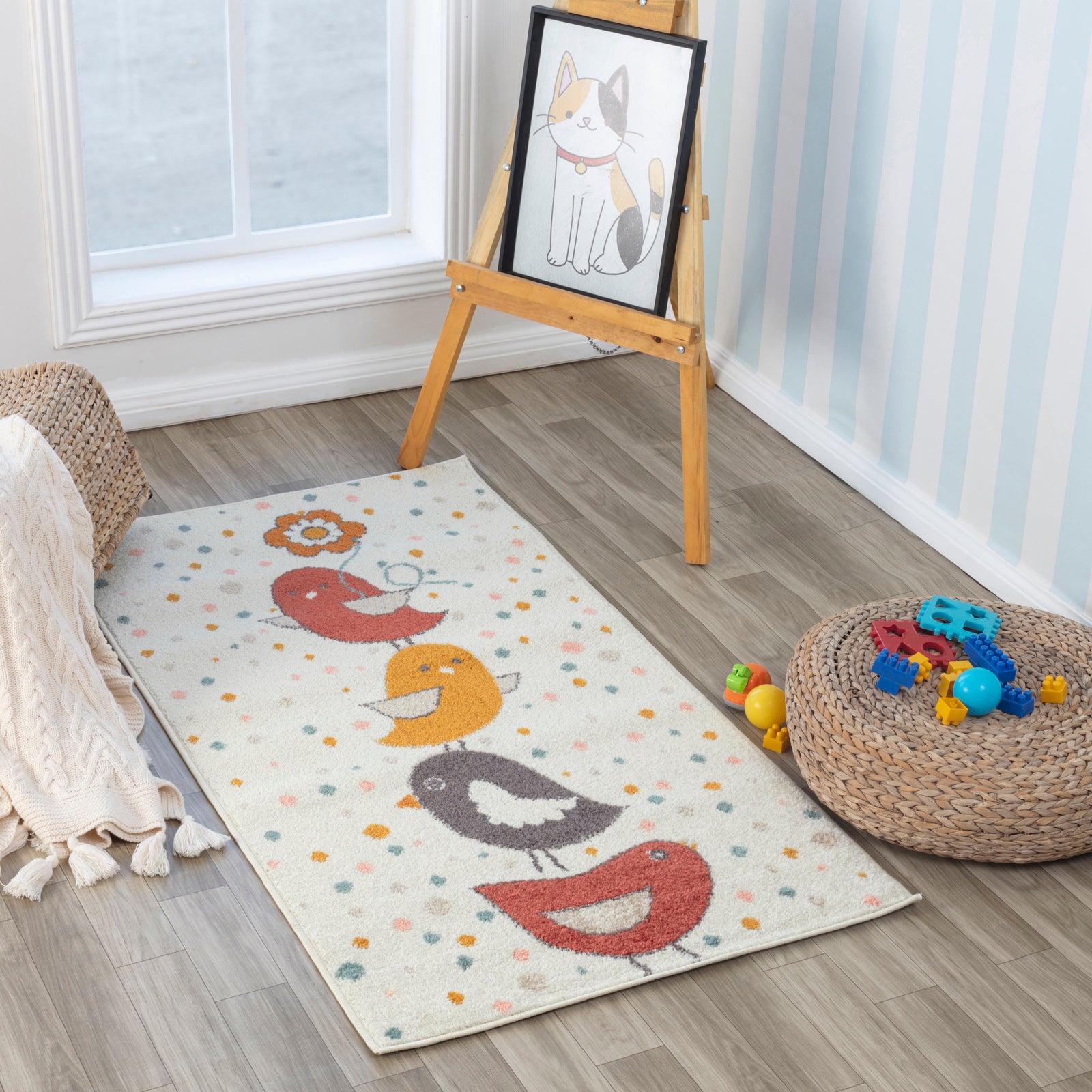 PIOUPIOU Kids' Bedroom & Playroom Rug