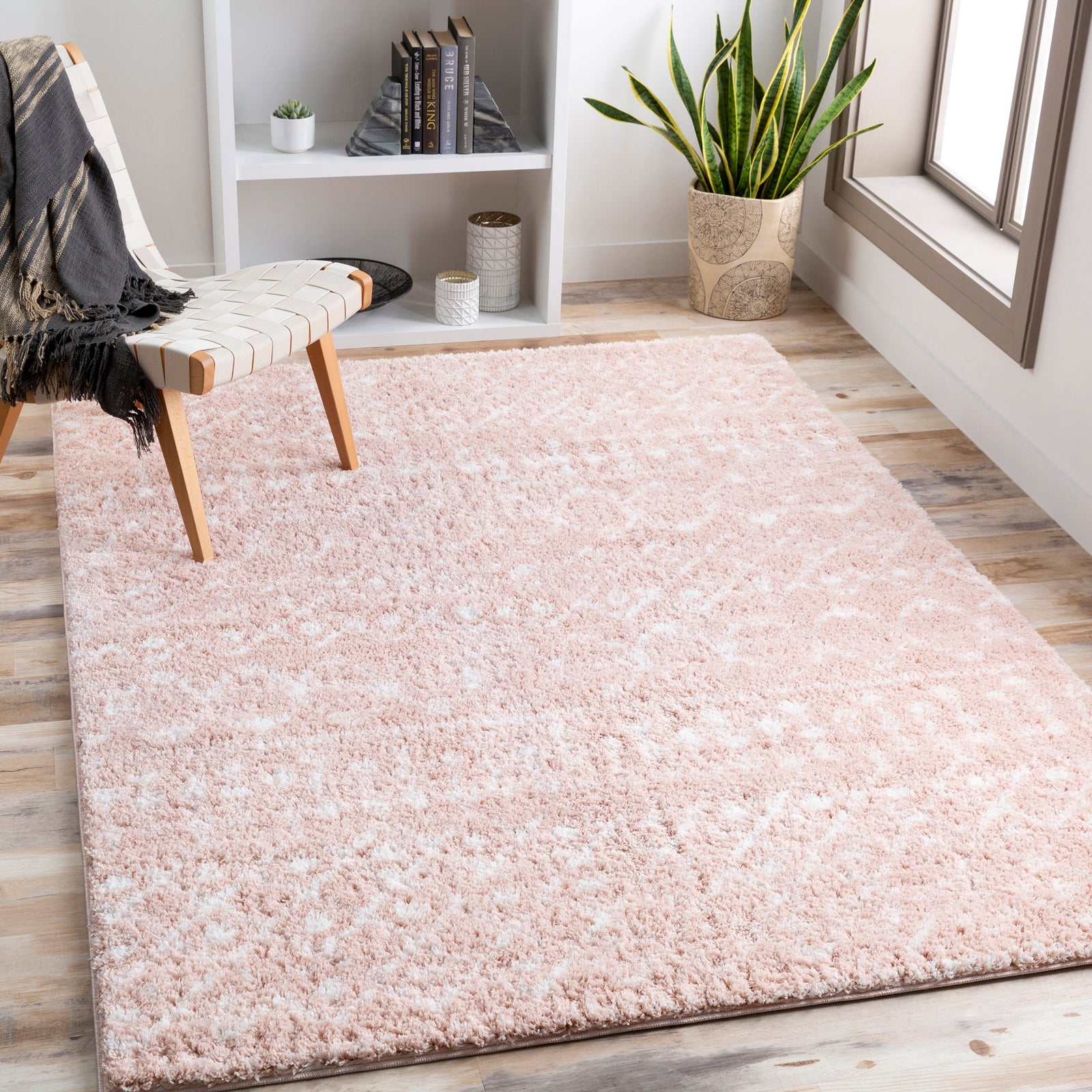 SAANJH Boho Shaggy Runner Rug