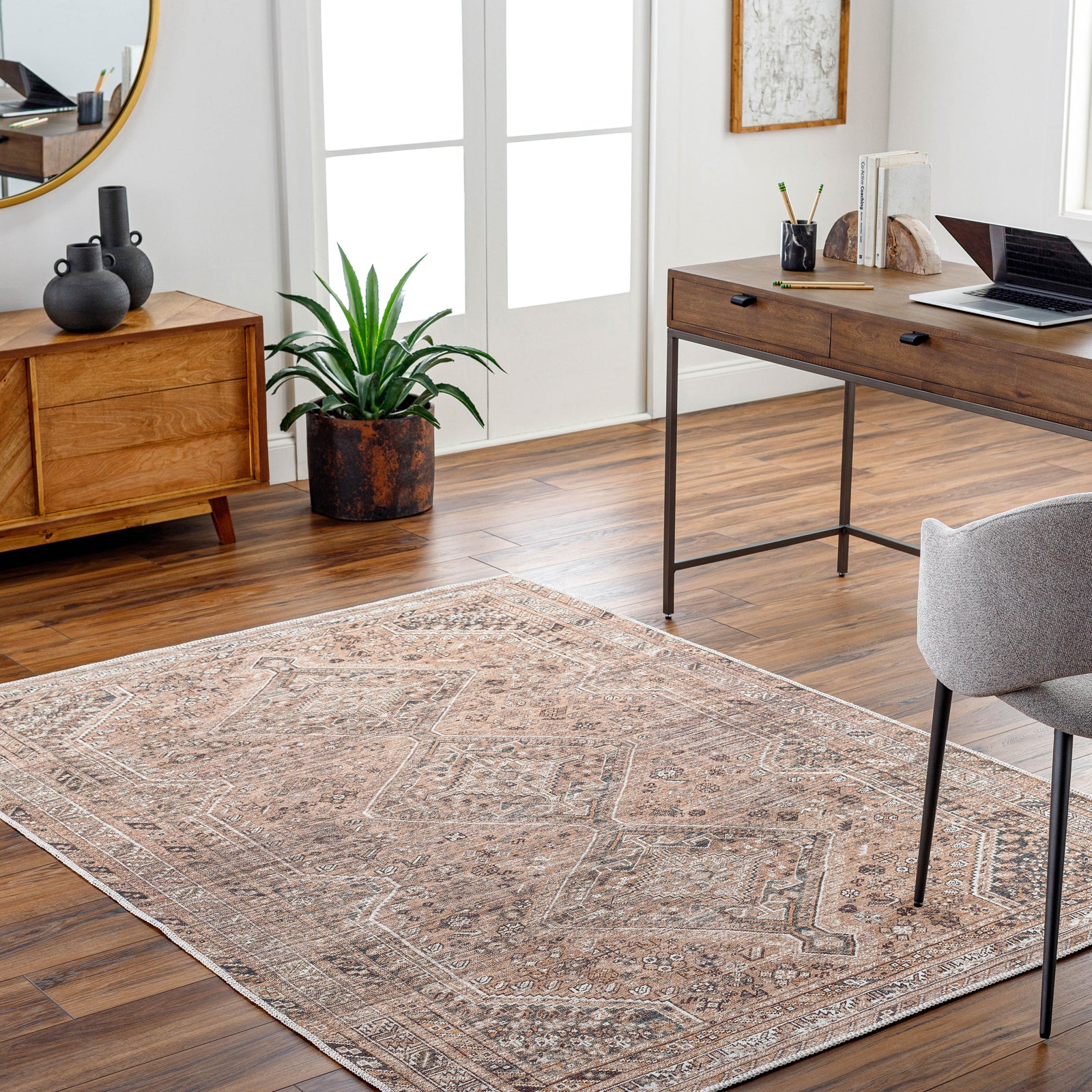 CALYPSO Machine Washable Vintage Area Rug