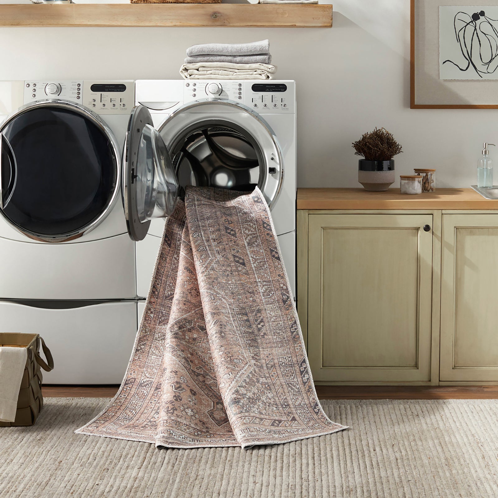 CALYPSO Machine Washable Vintage Area Rug