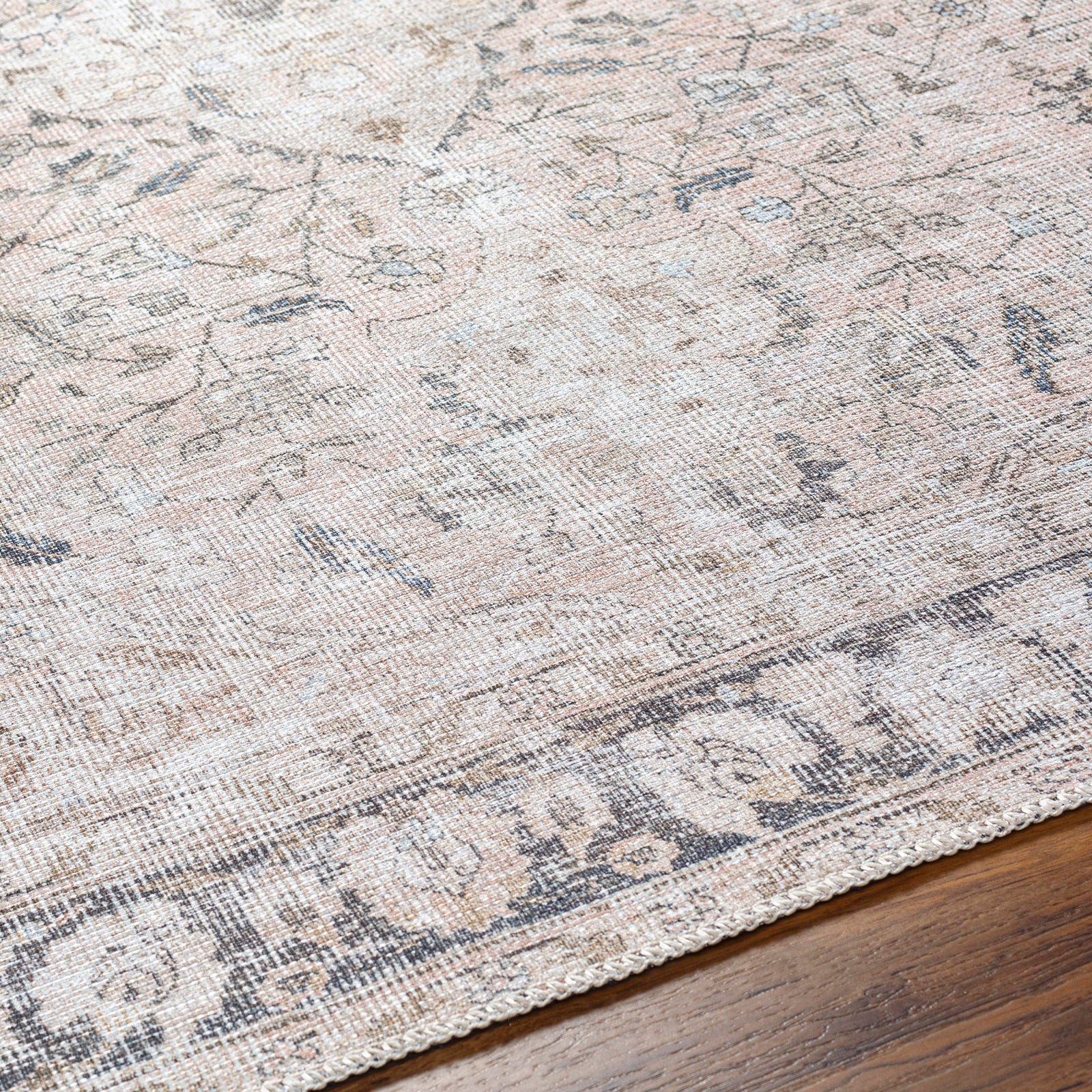 INDIGO Machine Washable Vintage Area Rug