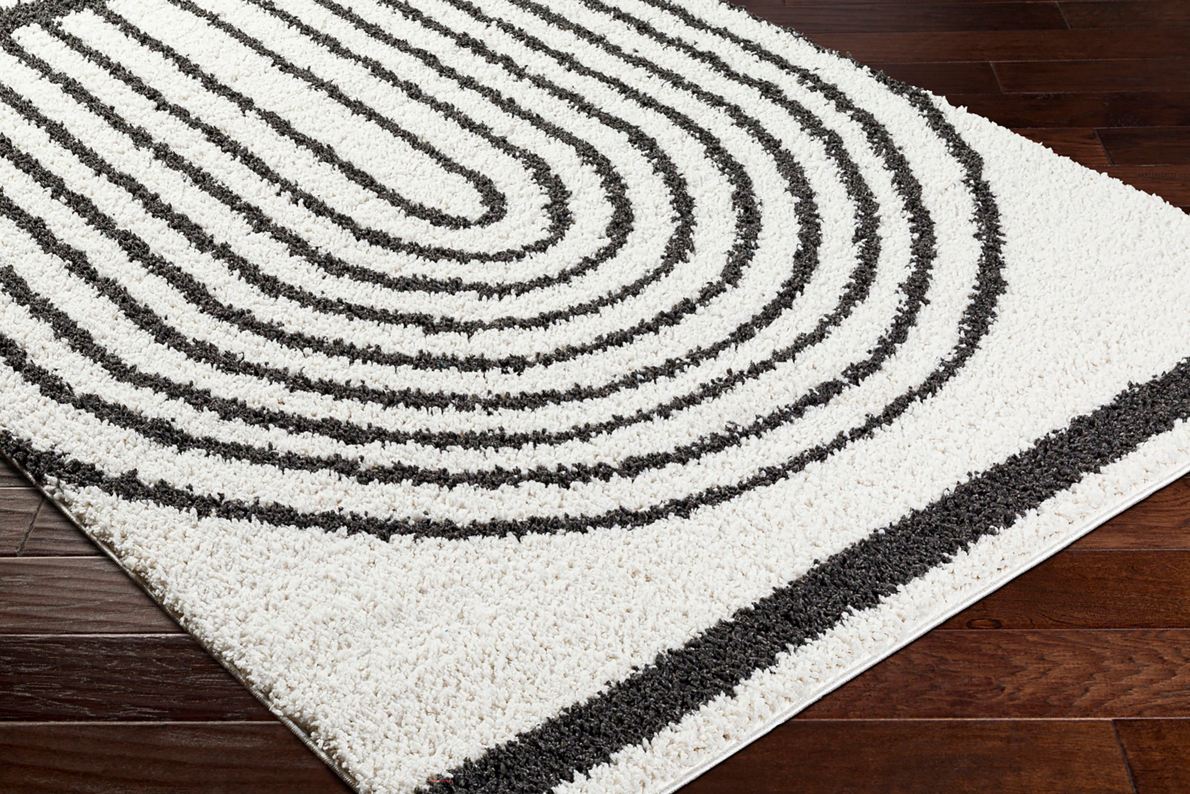 PIHU Modern Shaggy Area Rug
