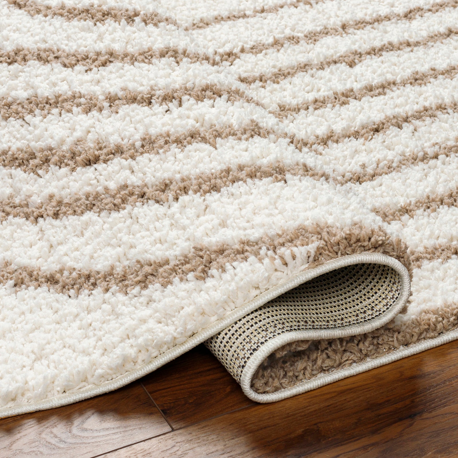 PIHU Modern Shaggy Area Rug