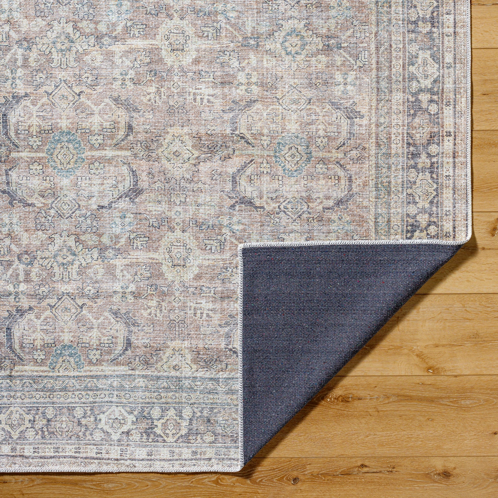 SHALINI Machine Washable Vintage Area Rug