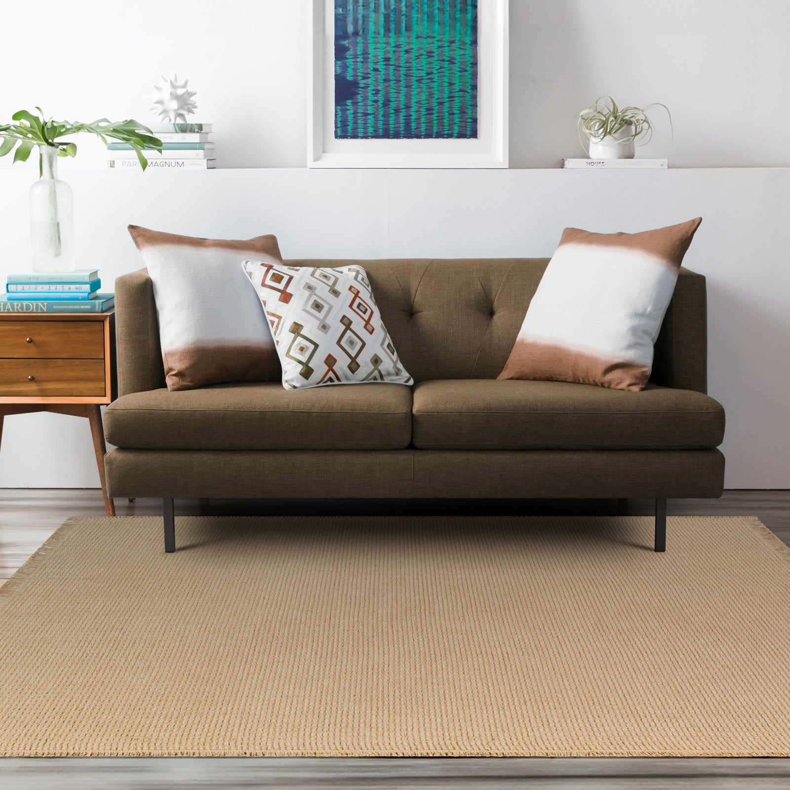 PAVI Jute Boho Area Rug