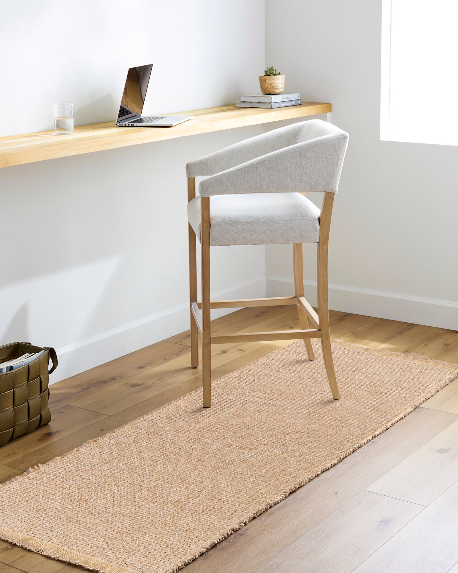 PAVI Jute Boho Runner Rug