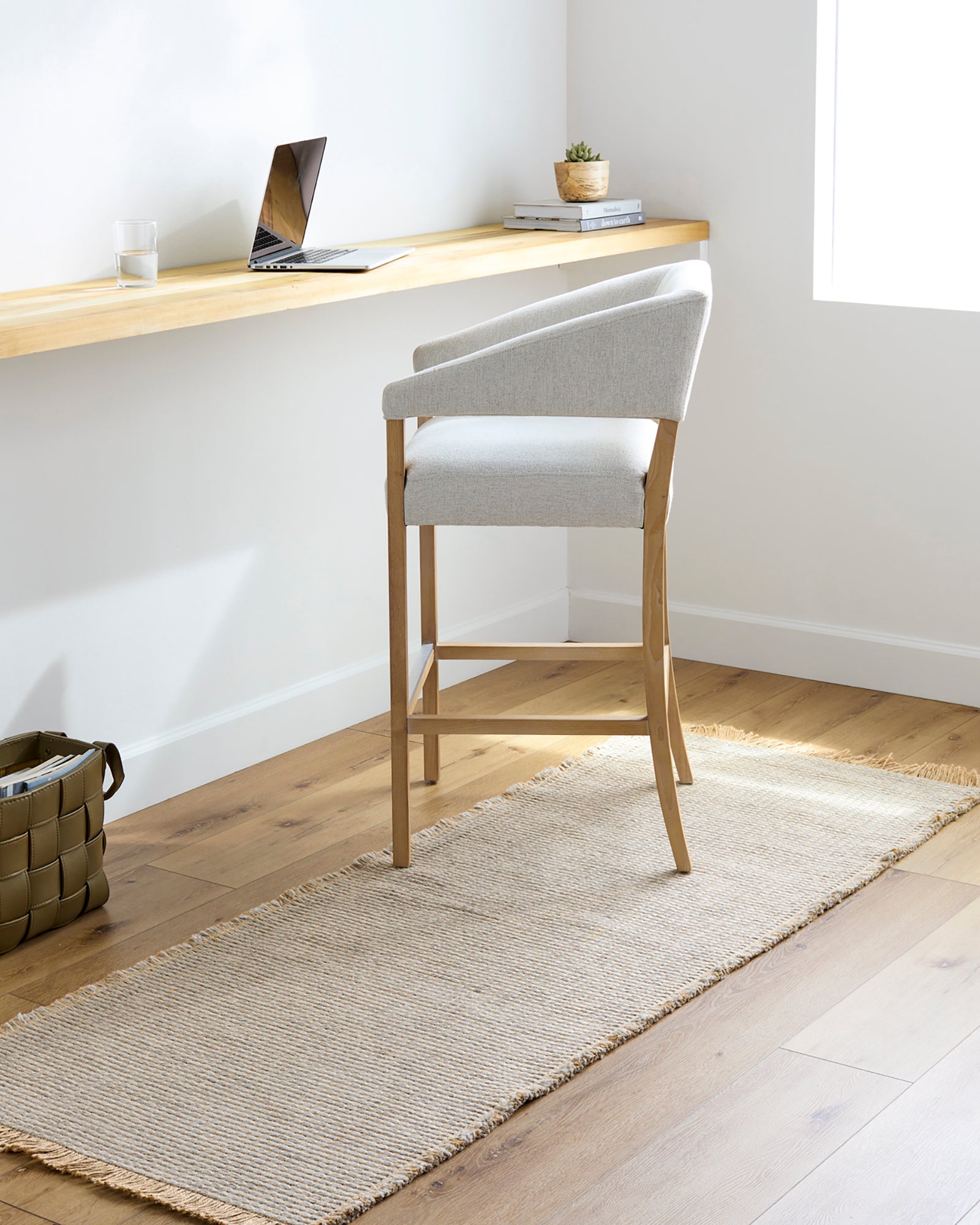 PAVI Jute Boho Runner Rug